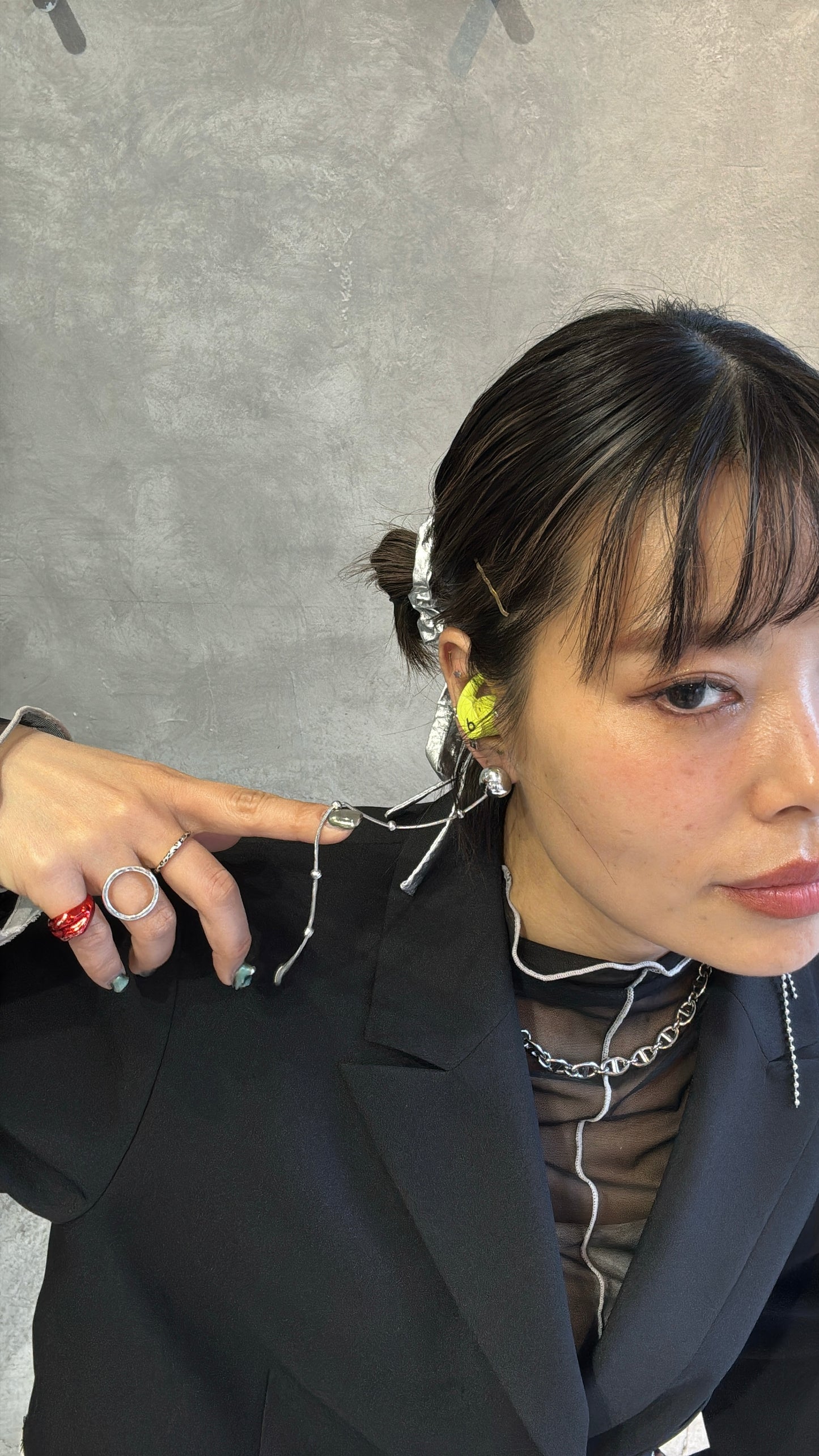【復刻】ロングピアス(スネーク×ボール)