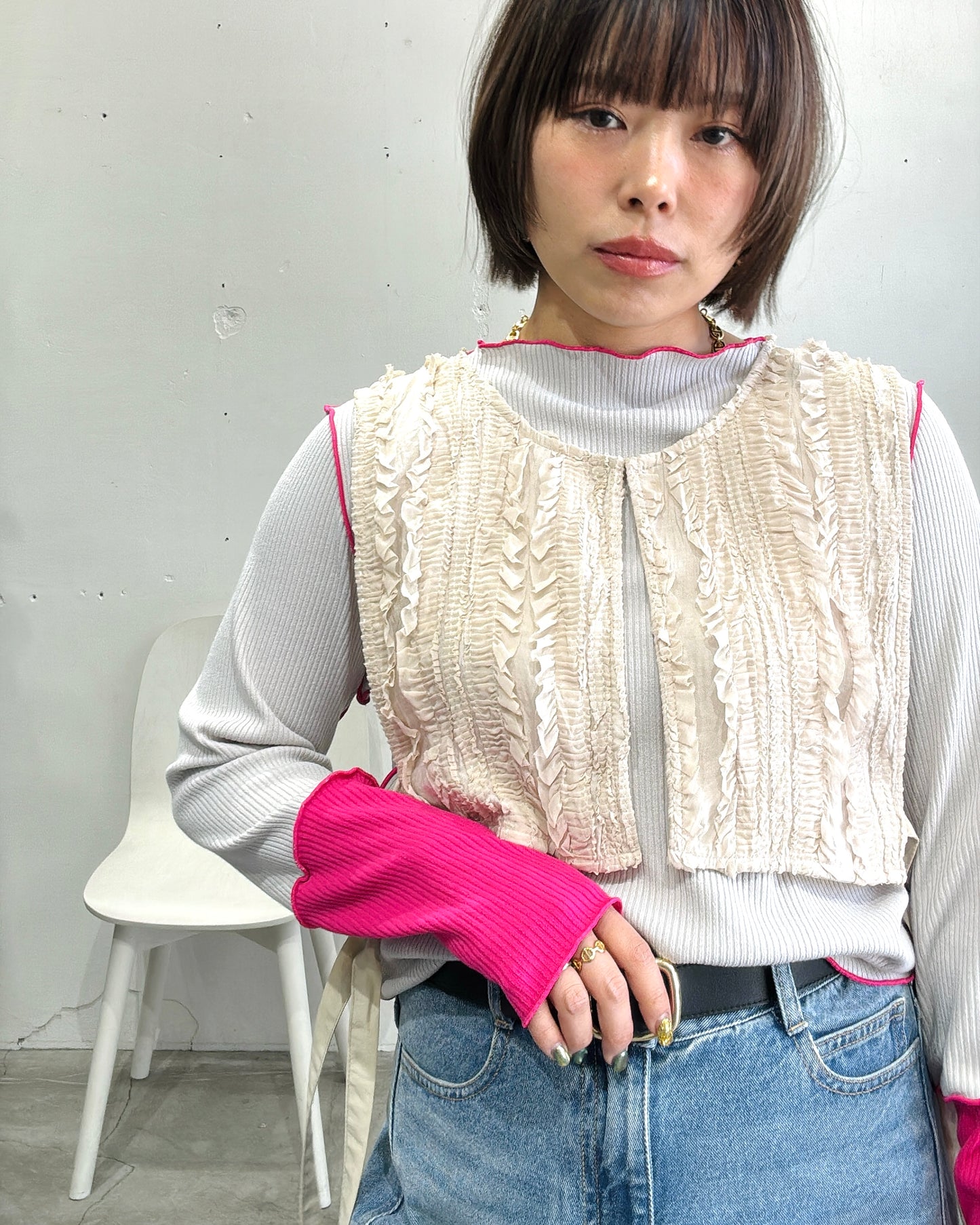 PRIORITY/フリルビスチェ