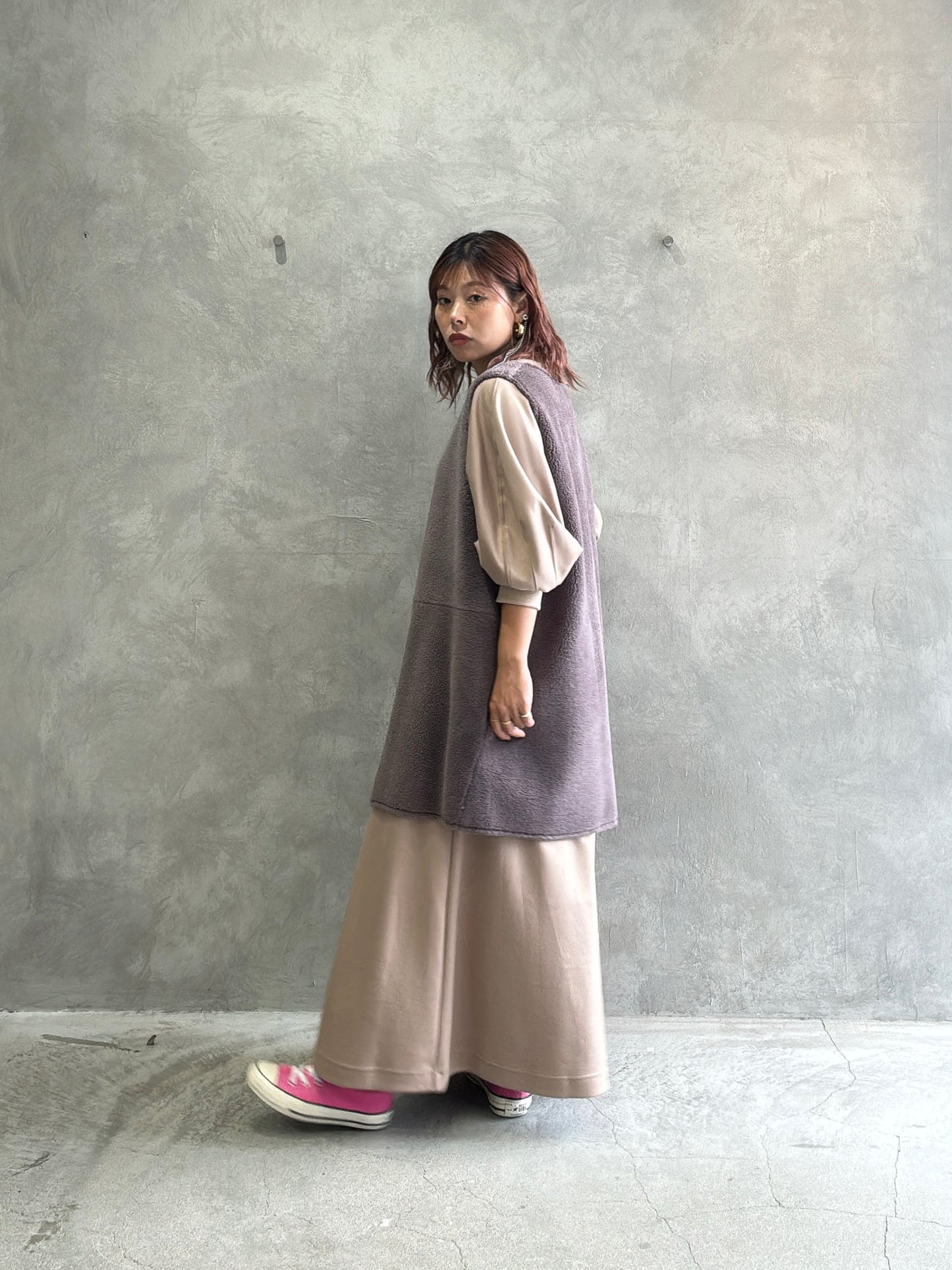 ドルマン切替ワンピース/Dignite collier