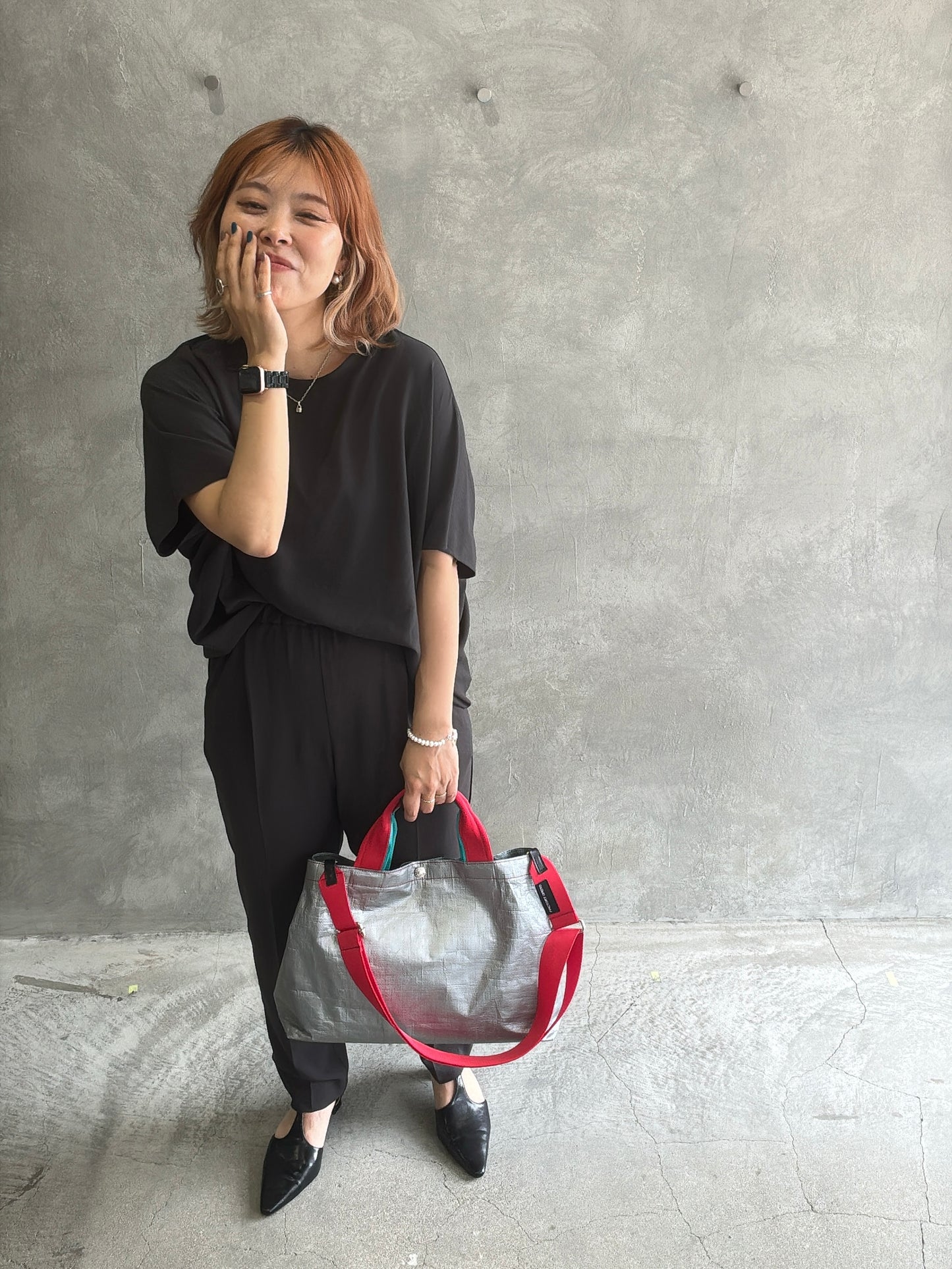 ストレッチシフォンドルマンブラウス/Dignite collier