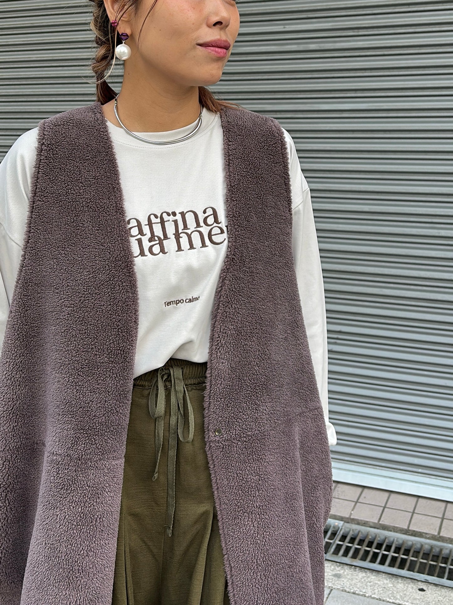 刺繍ロゴカットソー/Anna Kerry