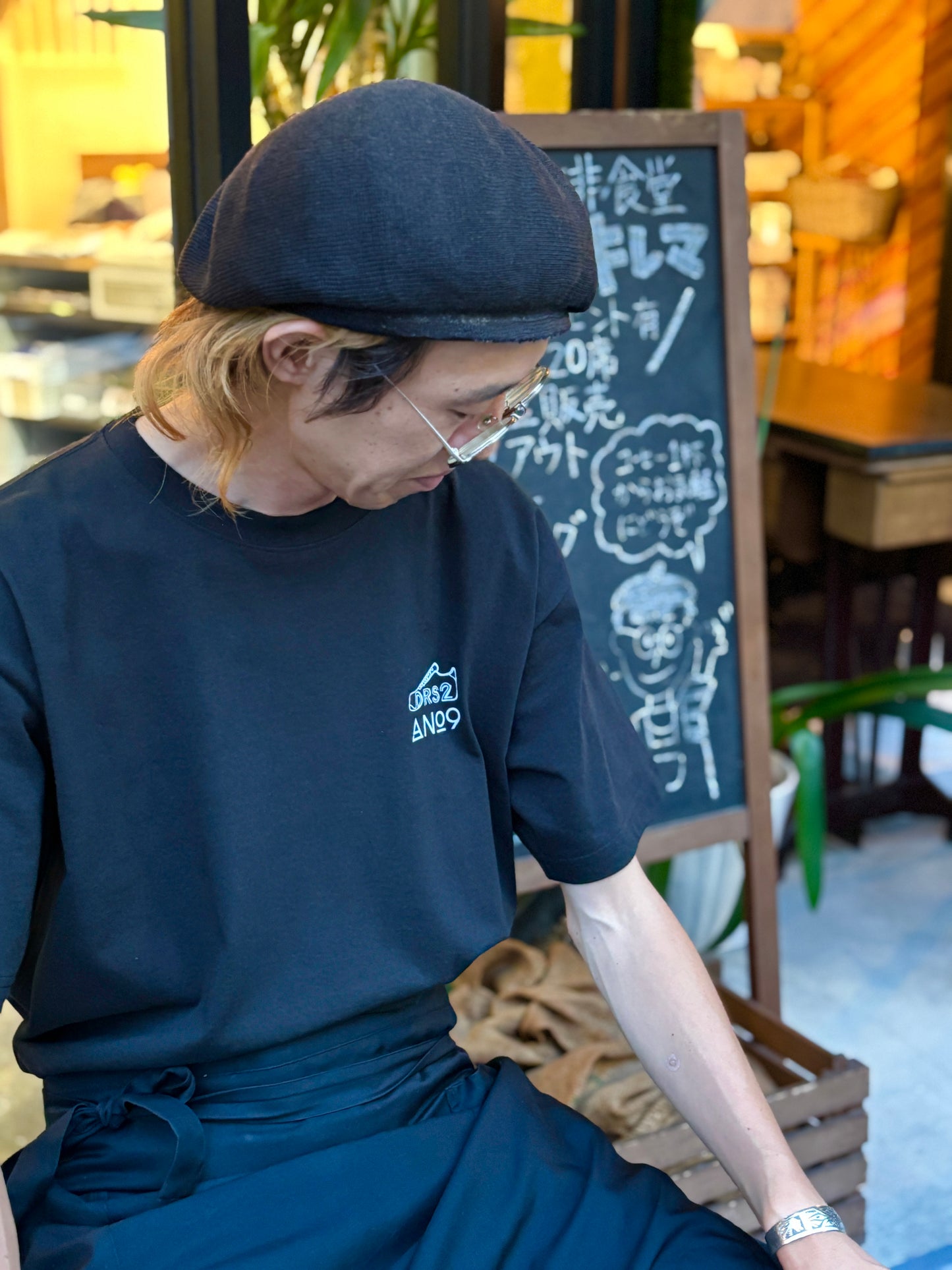 受付終了✴︎【先行予約】DRS2×No.9 「上新庄回遊」コラボTシャツ/ヴィンテージブラック