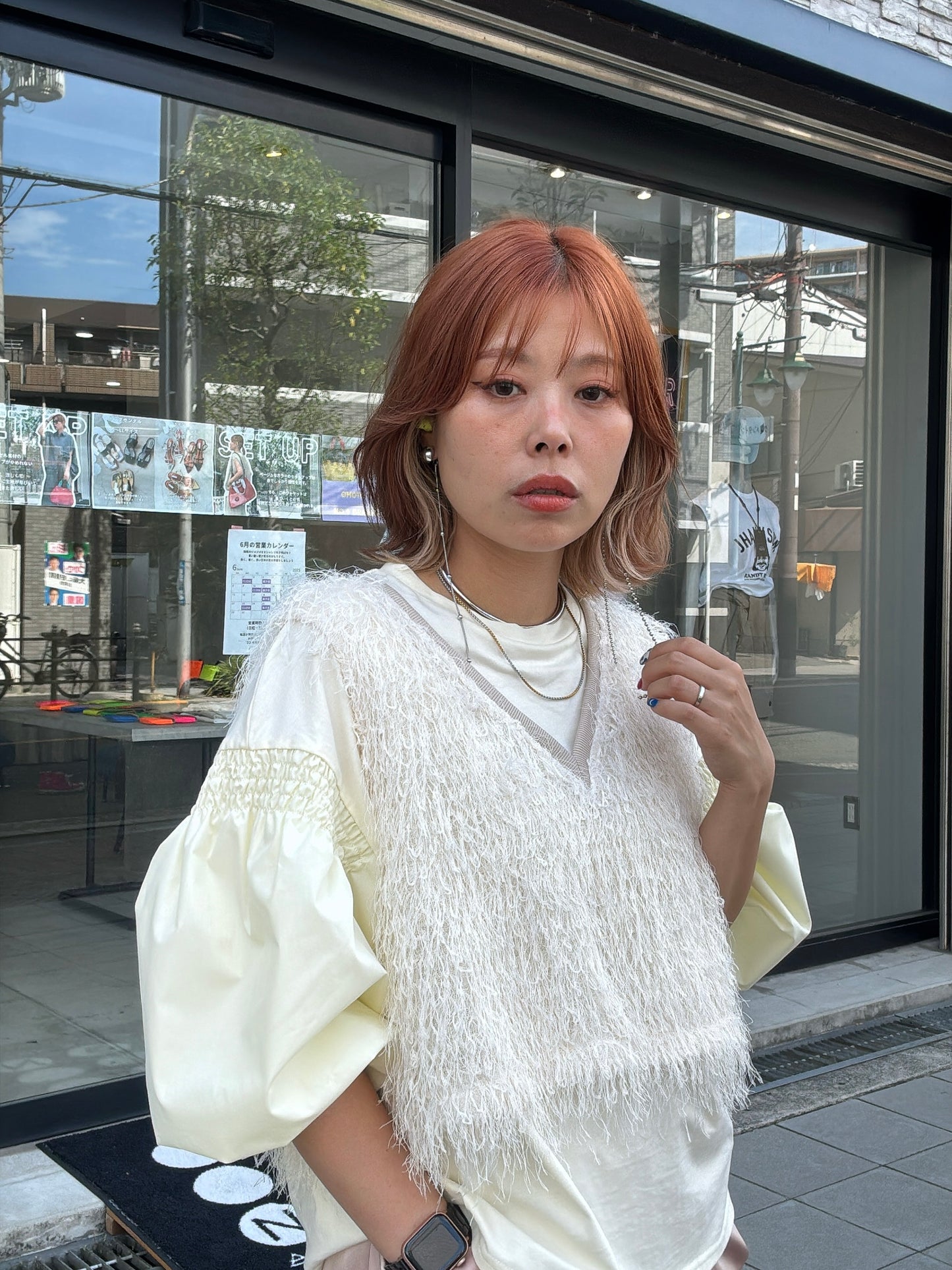 パフスリーブデザインTシャツ