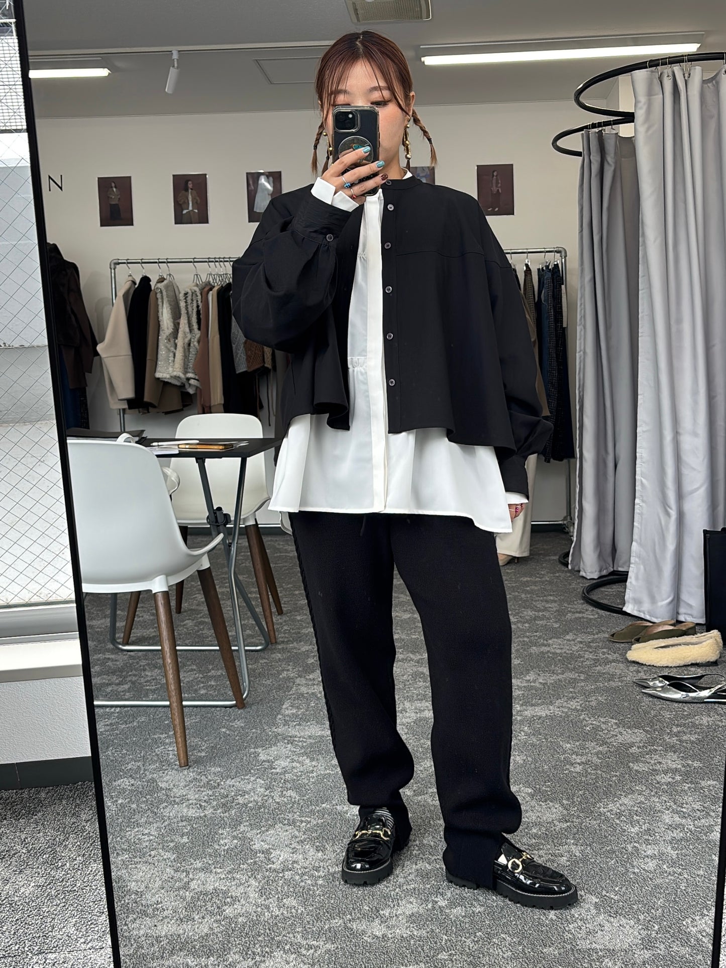 【予約販売】ケーブルラインニットジョガーパンツ/507392/CYAN tokyo