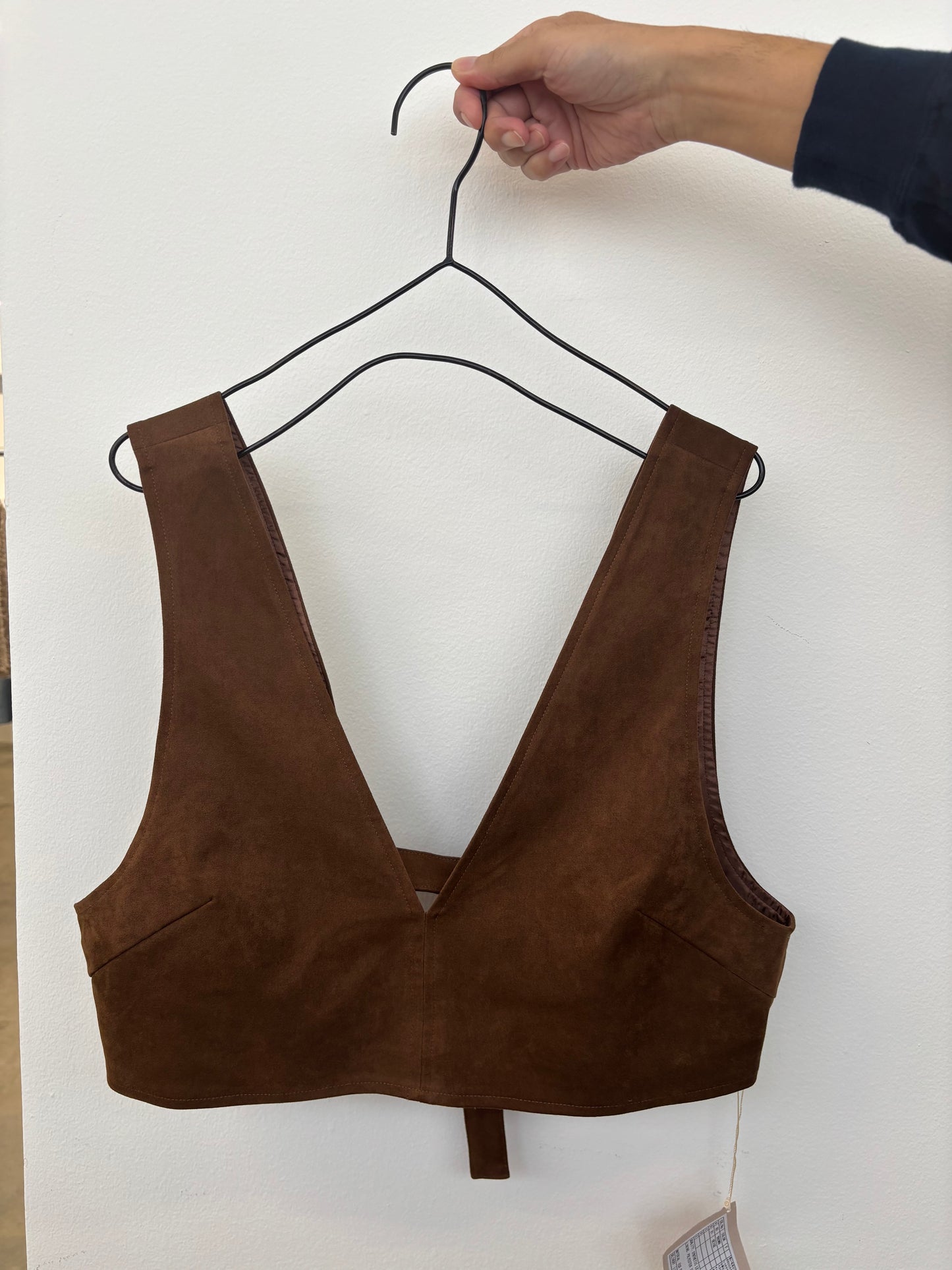 【予約販売】ECOスウェードベスチェ/8613701/LE MÉLANGE