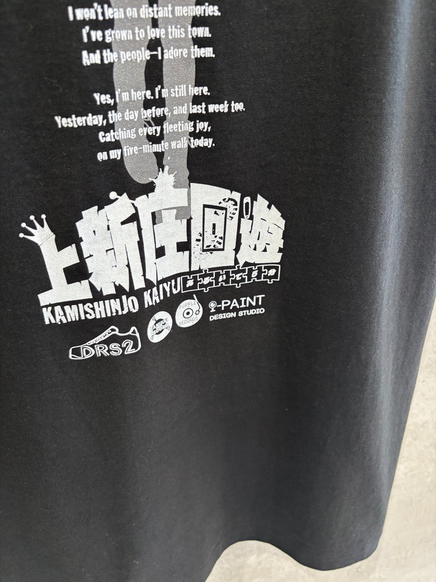 受付終了✴︎【先行予約】DRS2×No.9 「上新庄回遊」コラボTシャツ/ヴィンテージブラック