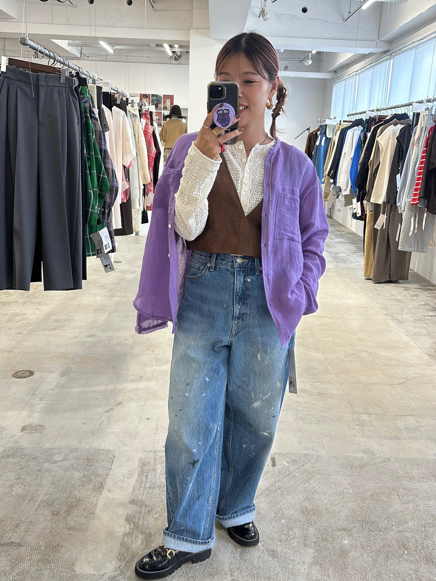 【予約販売】ヘンリーネックカットソー/8611002/LE MÉLANGE