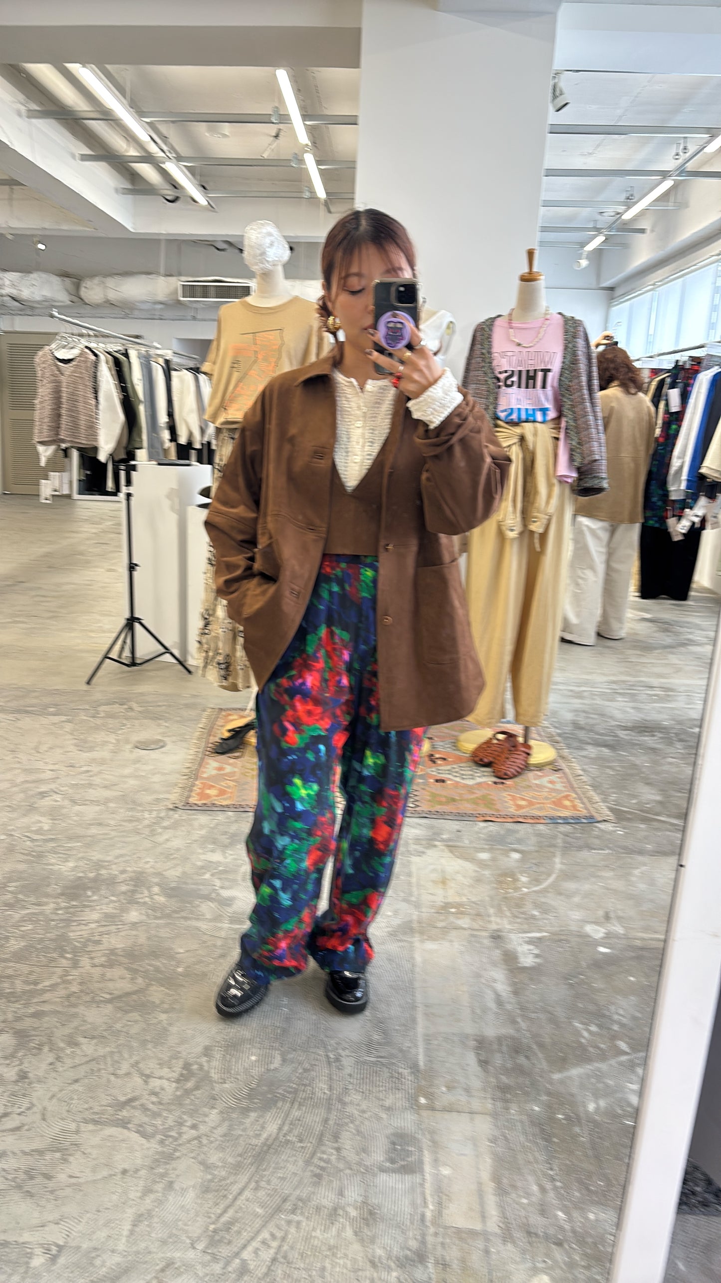 【予約販売】ECOスウェードベスチェ/8613701/LE MÉLANGE