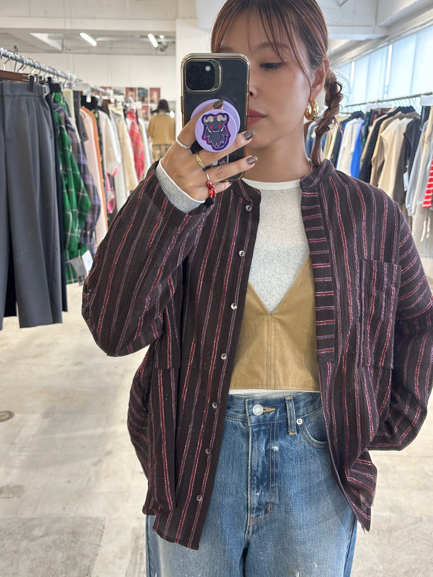 【予約販売】ECOスウェードベスチェ/8613701/LE MÉLANGE
