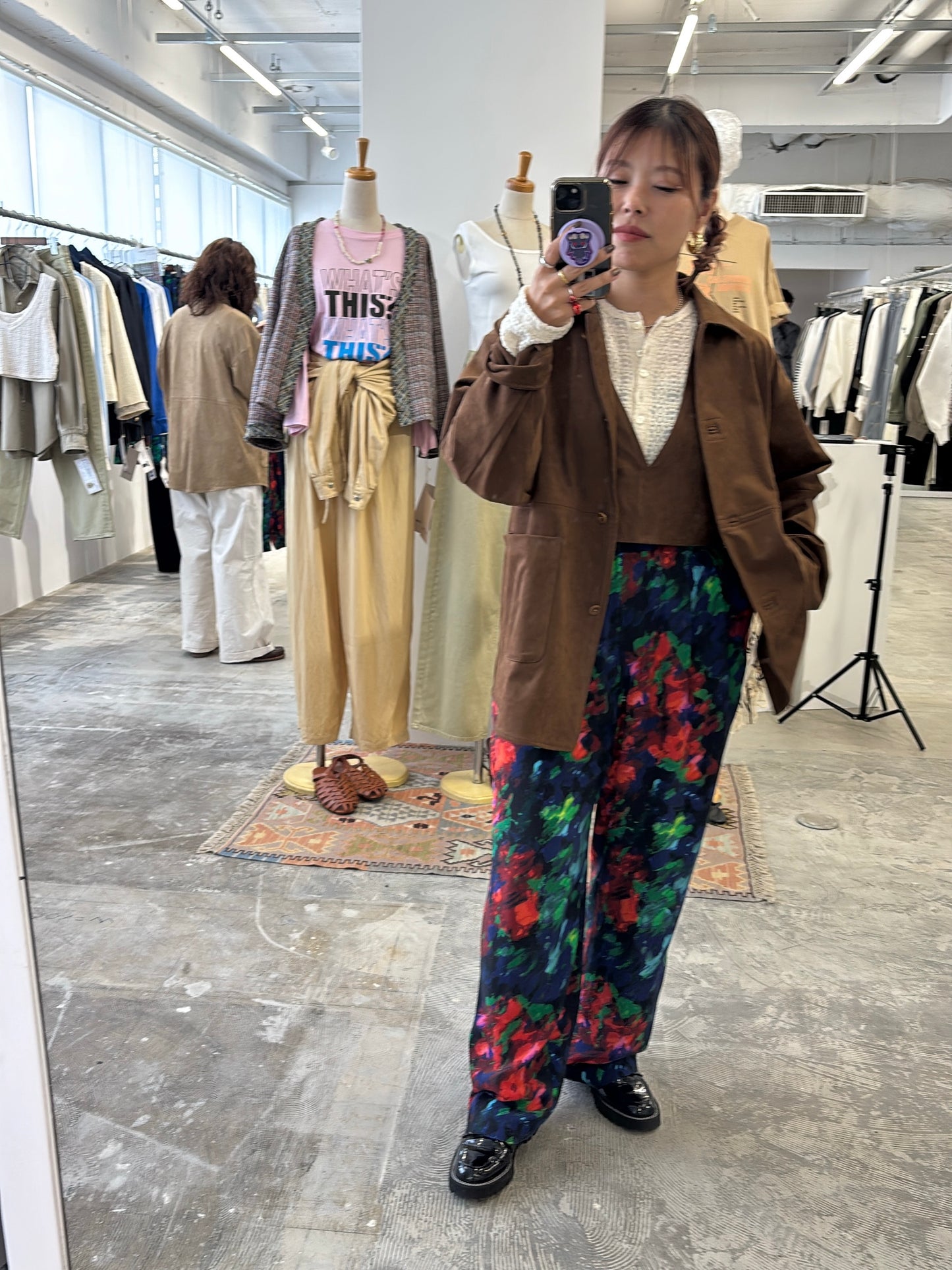 【予約販売】ECOスウェードベスチェ/8613701/LE MÉLANGE