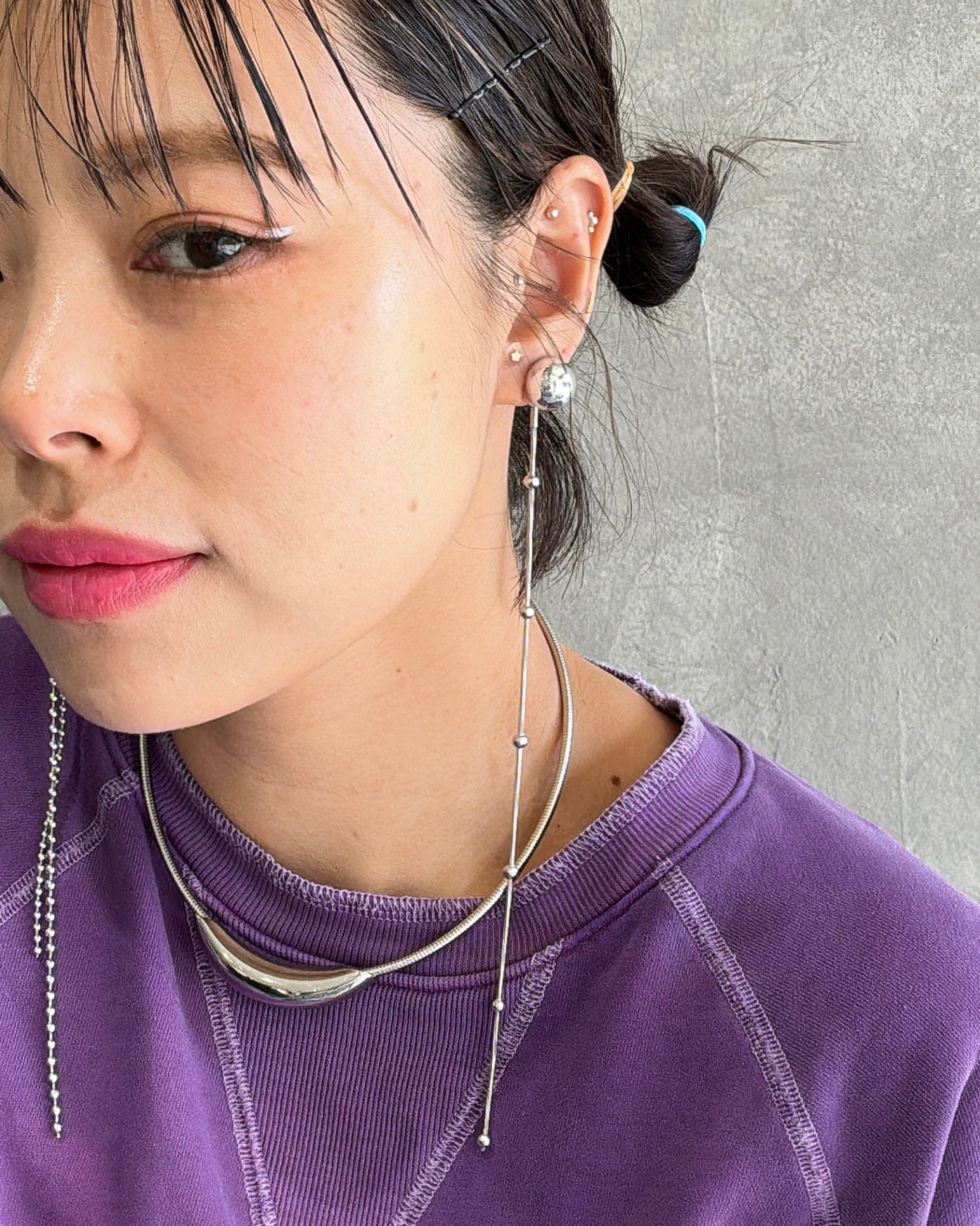 【復刻】ロングピアス(スネーク×ボール)