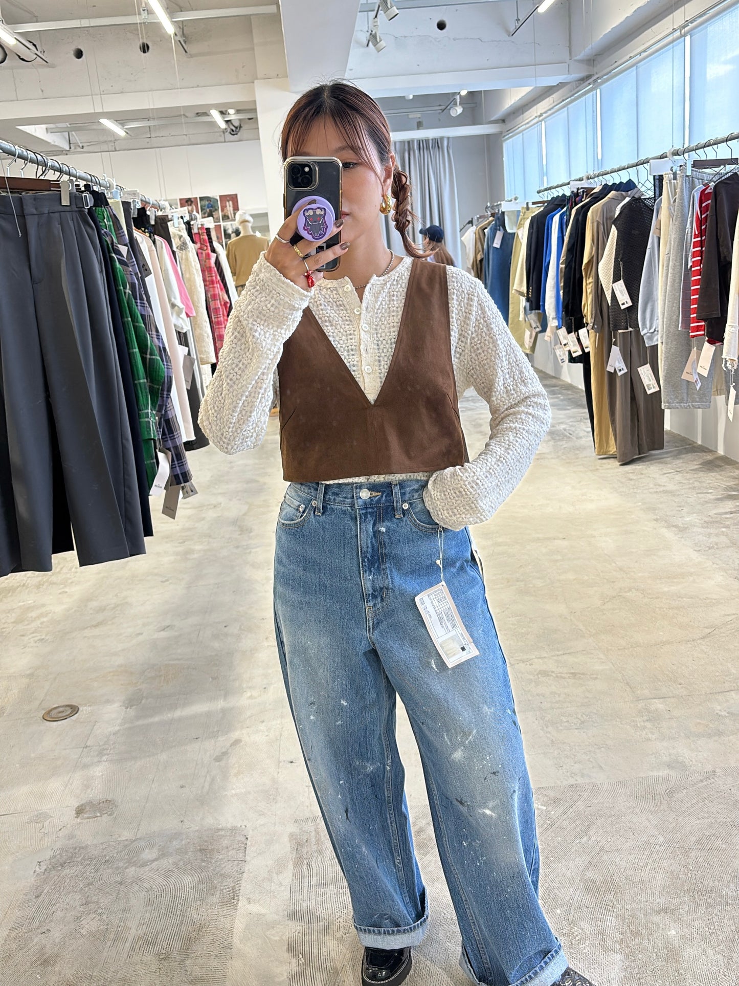 【予約販売】ヘンリーネックカットソー/8611002/LE MÉLANGE