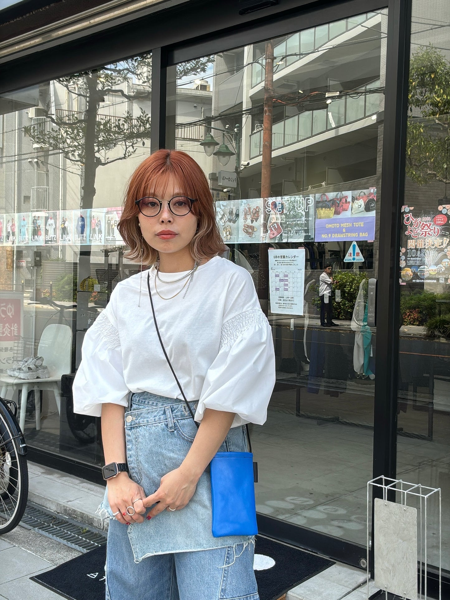 パフスリーブデザインTシャツ