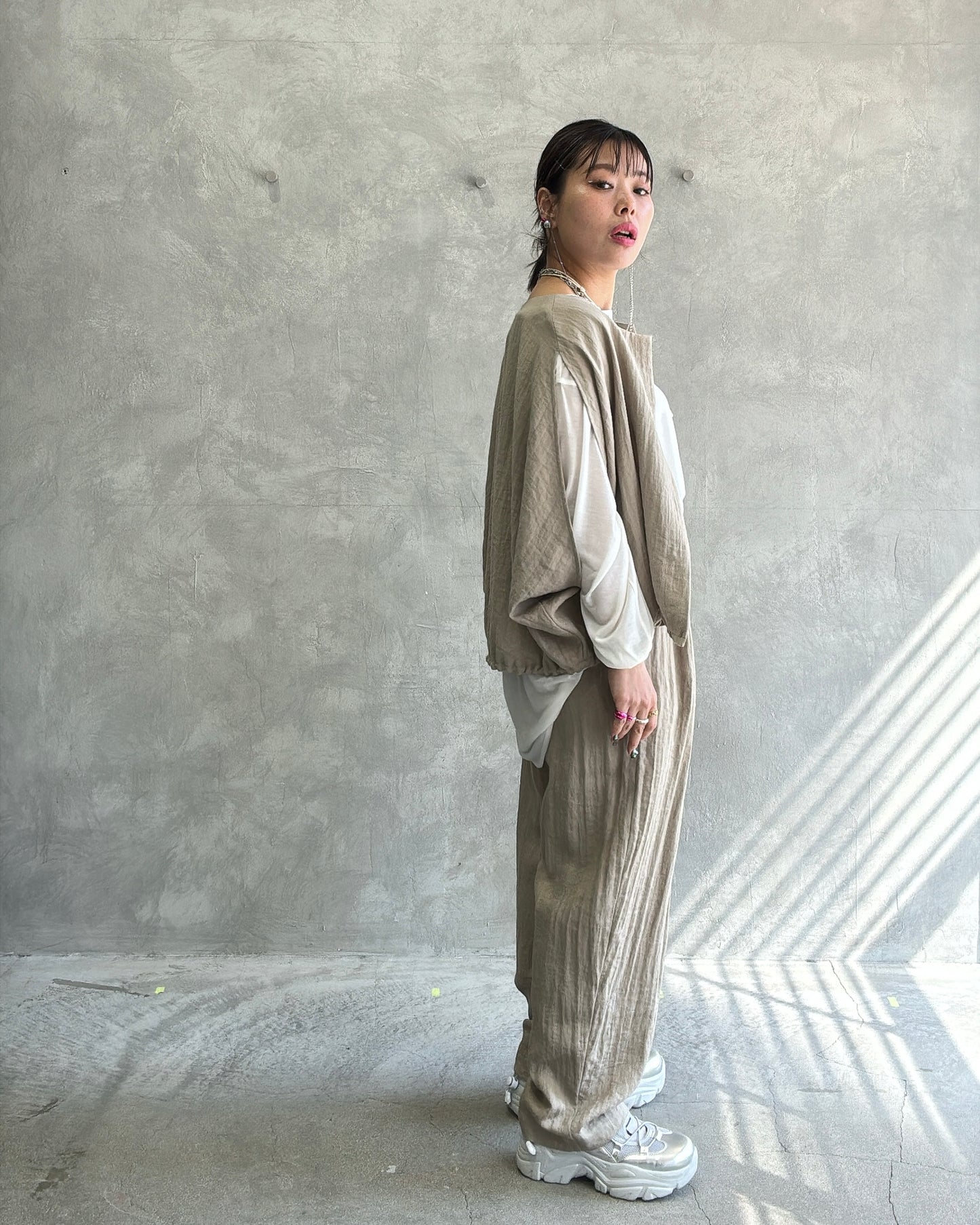 リネンライクバルーンパンツ/ANNA KERRY