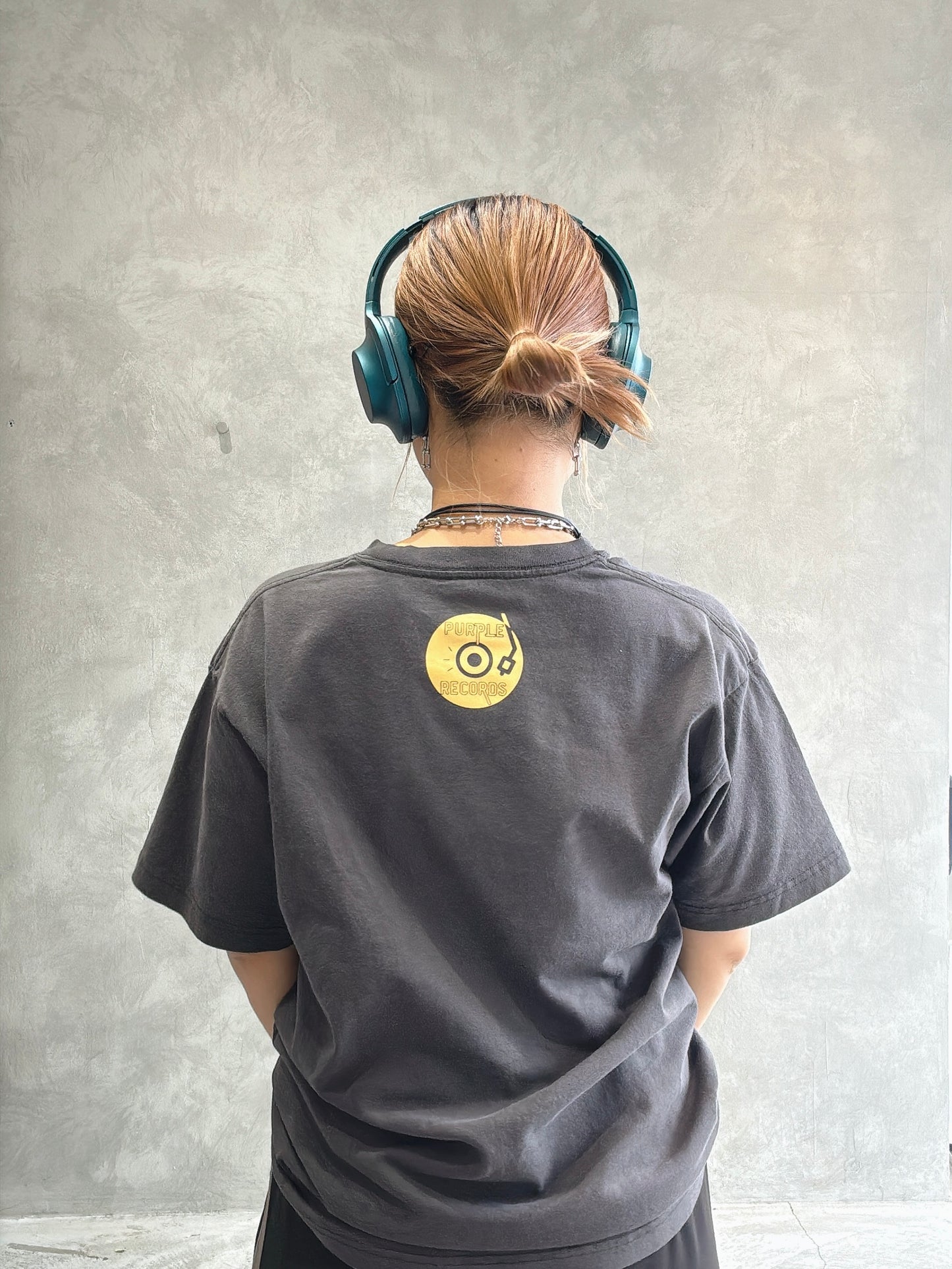 【受付終了】PURPLE RECORSピグメントTシャツ/No.9-the Nines-