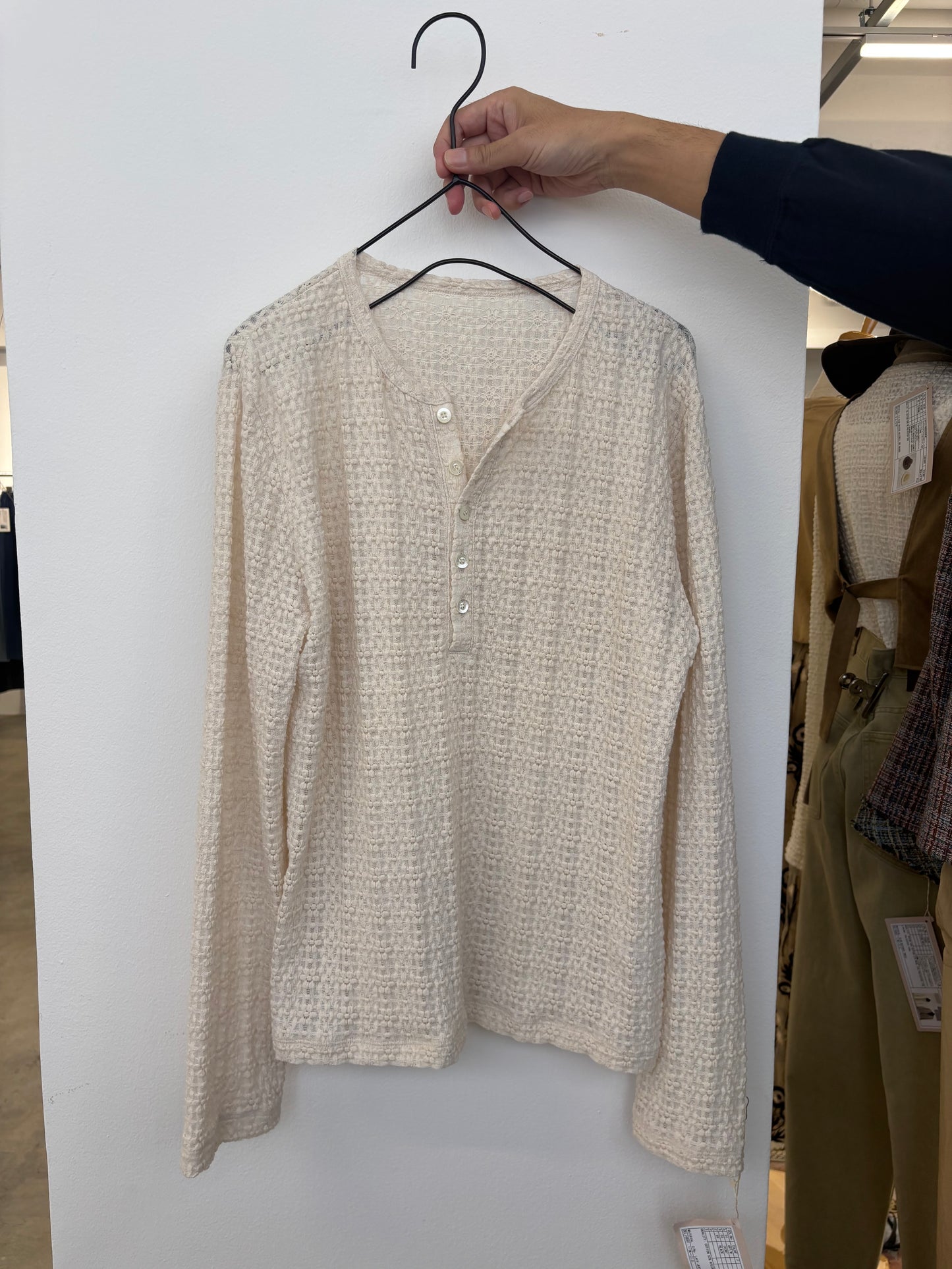 【予約販売】ヘンリーネックカットソー/8611002/LE MÉLANGE