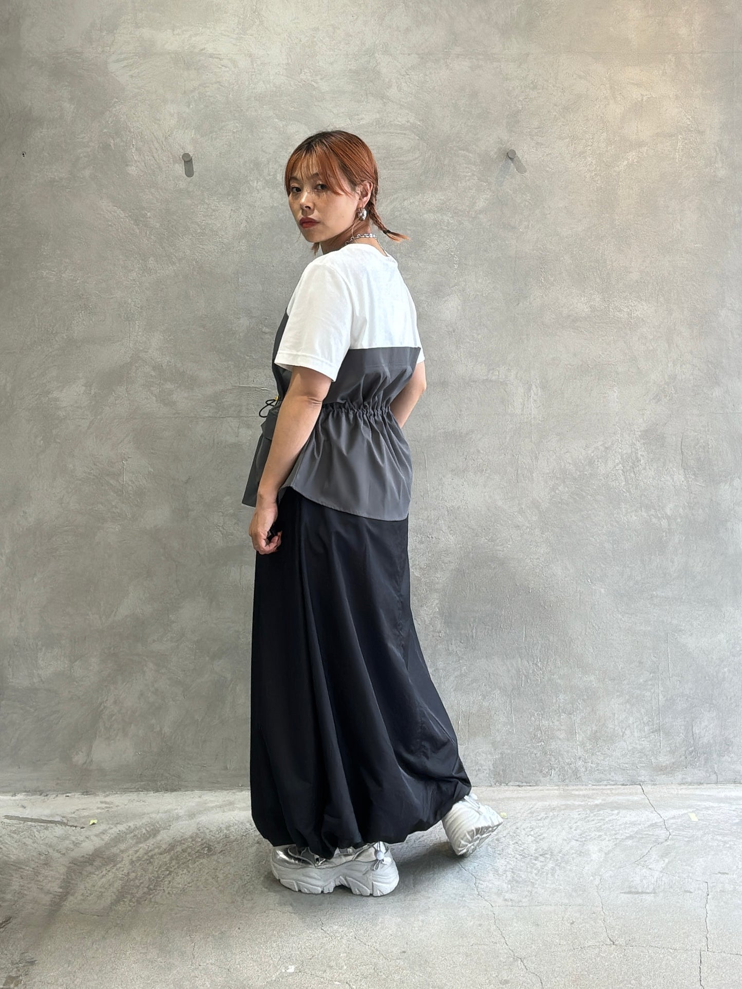 2wayナイロンバルーンスカート