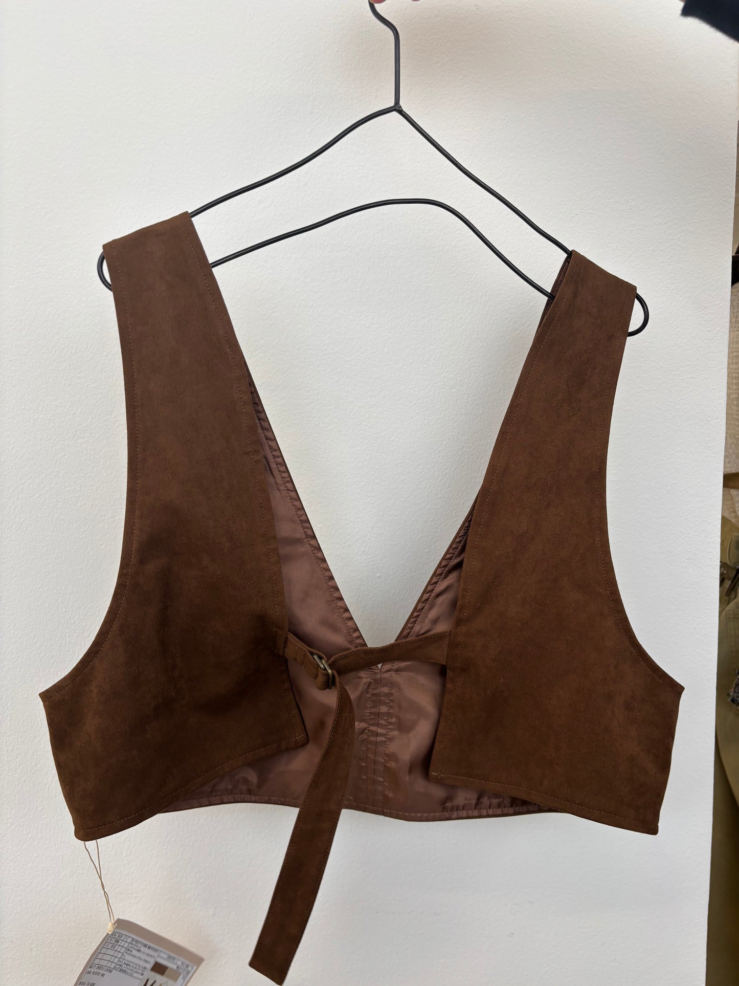 【予約販売】ECOスウェードベスチェ/8613701/LE MÉLANGE