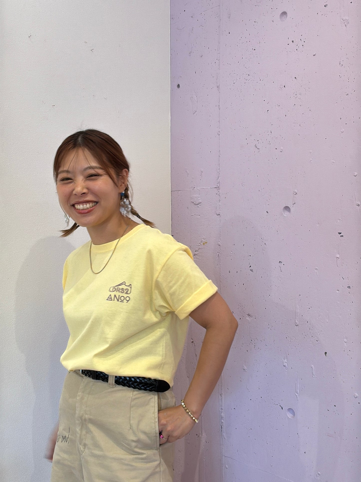 受付終了✴︎【先行予約】DRS2×No.9 コラボTシャツ/SUNSUN&No.9/イエロー×パープル