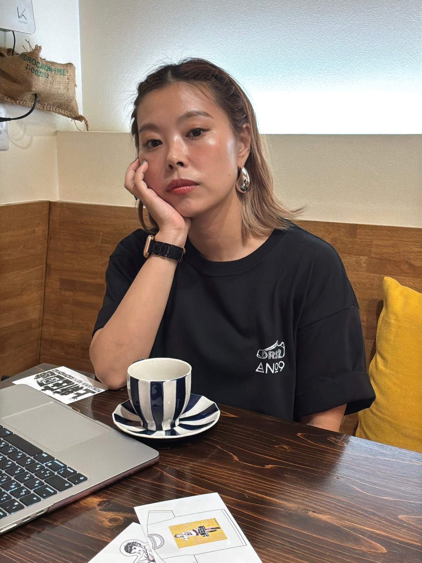 受付終了✴︎【先行予約】DRS2×No.9 「上新庄回遊」コラボTシャツ/ヴィンテージブラック