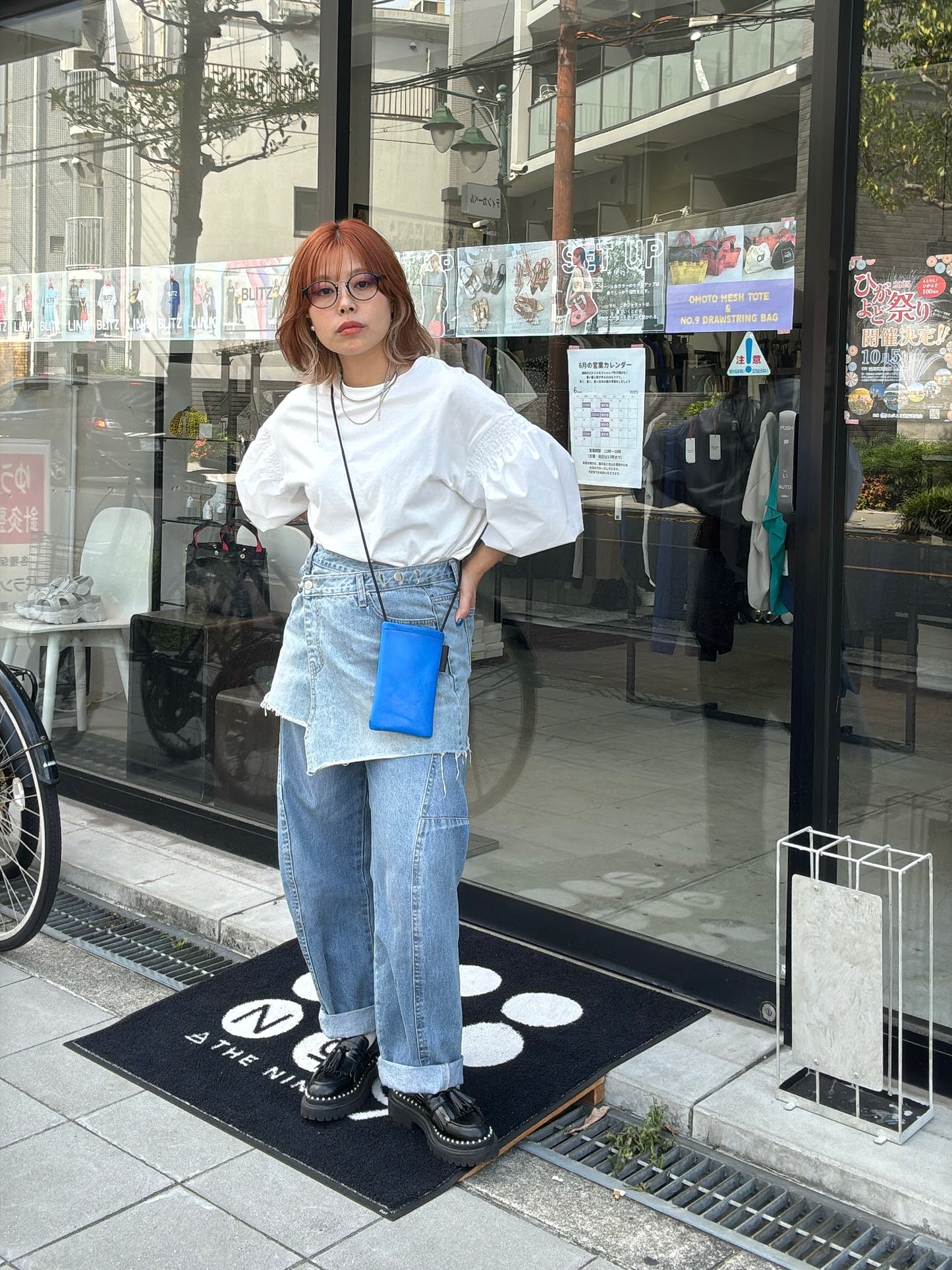 パフスリーブデザインTシャツ