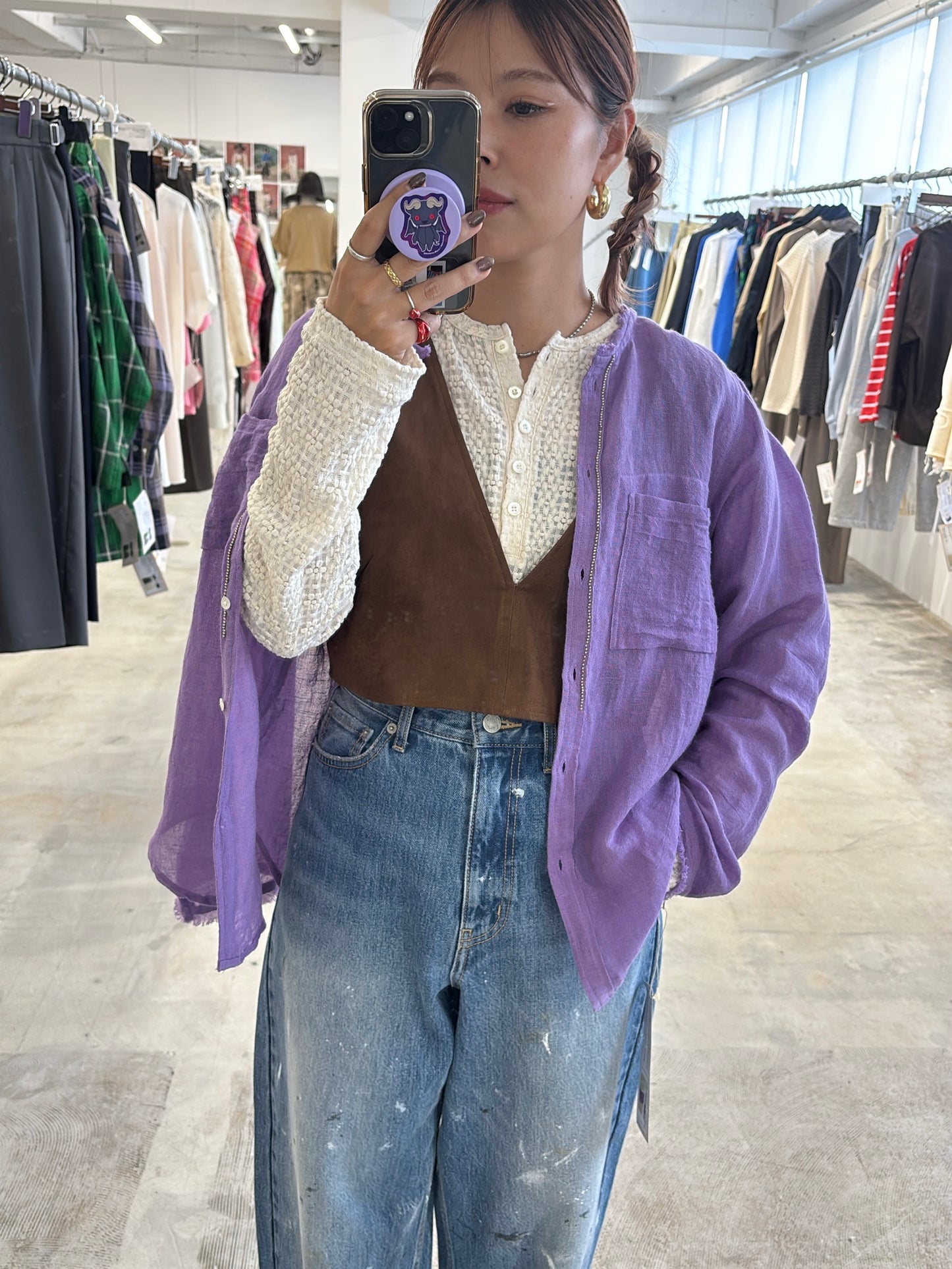 【予約販売】ヘンリーネックカットソー/8611002/LE MÉLANGE