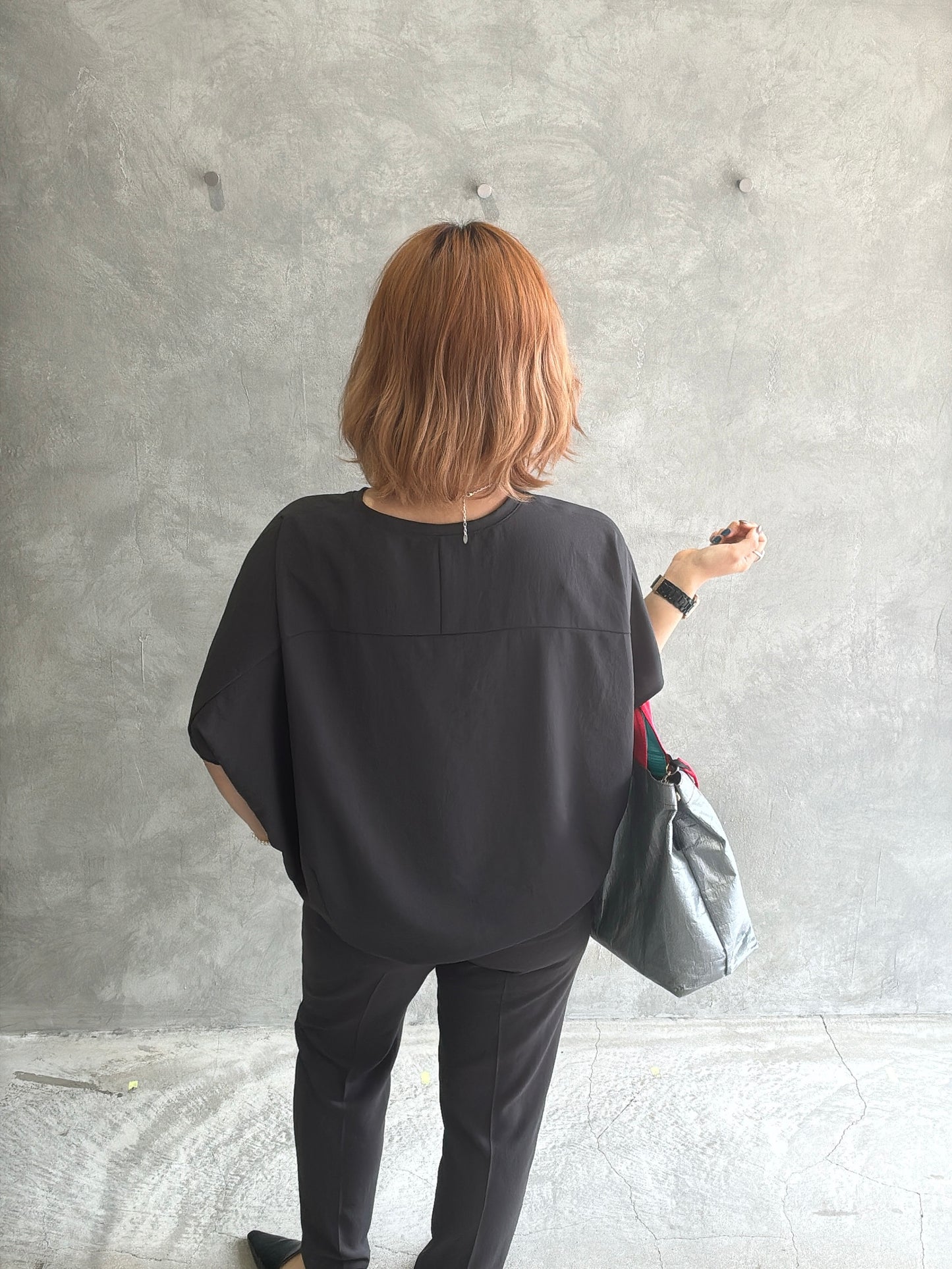 ストレッチシフォンドルマンブラウス/Dignite collier