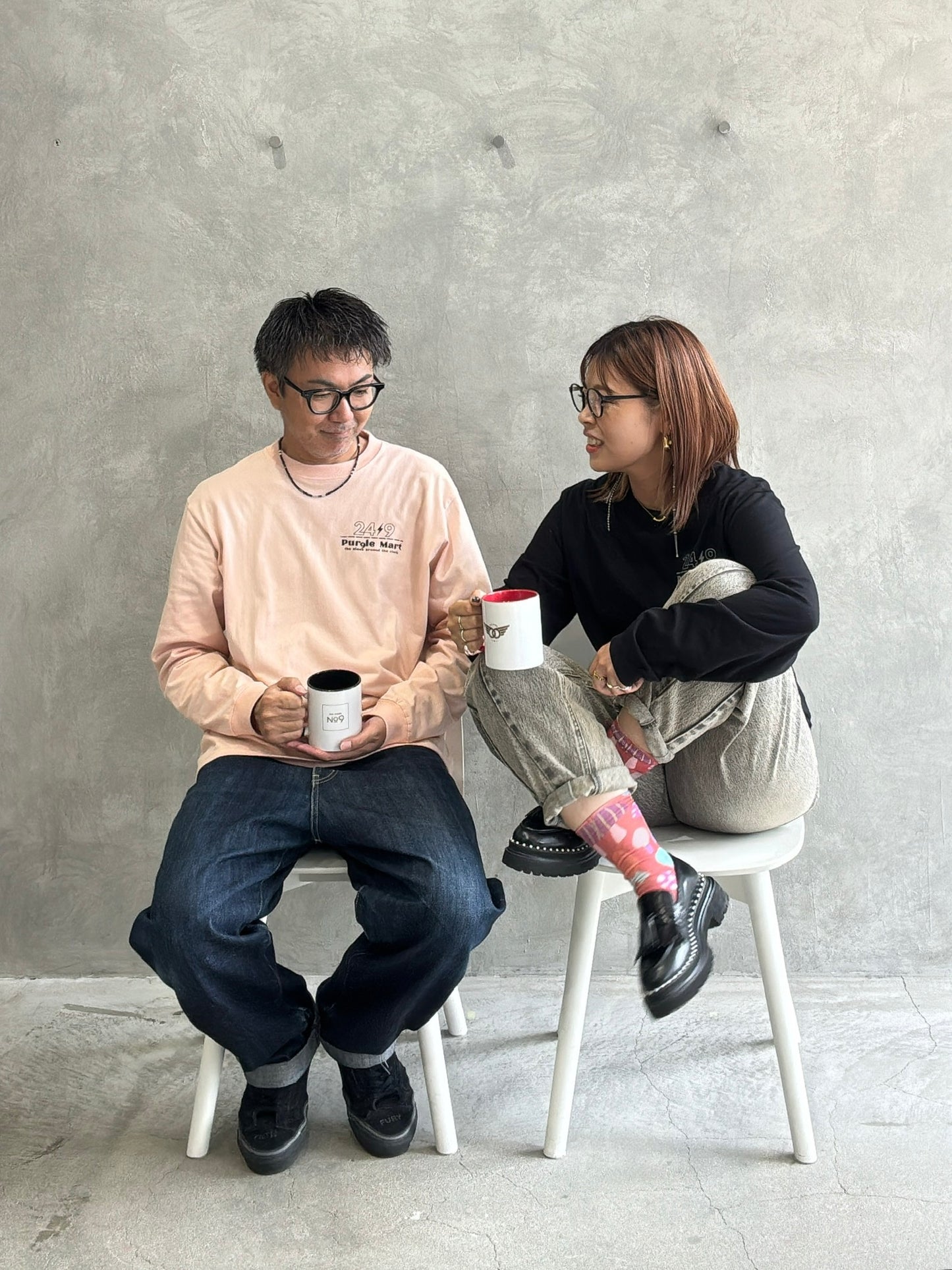 受付終了【予約販売】PURPLE MART⚡︎オリジナルバイカラーマグカップ/the Nines