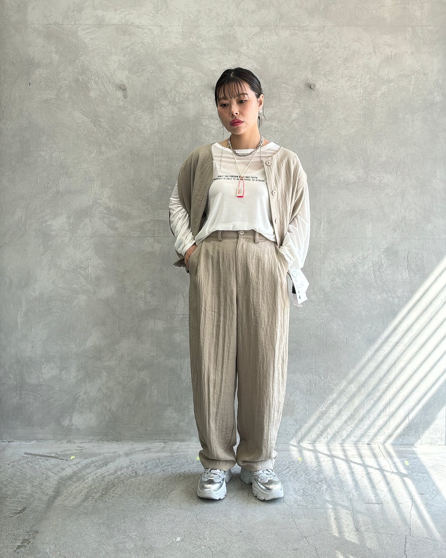 リネンライクバルーンパンツ/ANNA KERRY