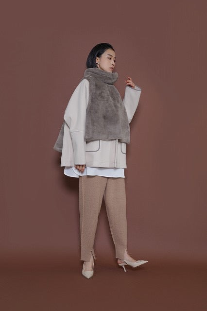 【予約販売】ケーブルラインニットジョガーパンツ/507392/CYAN tokyo