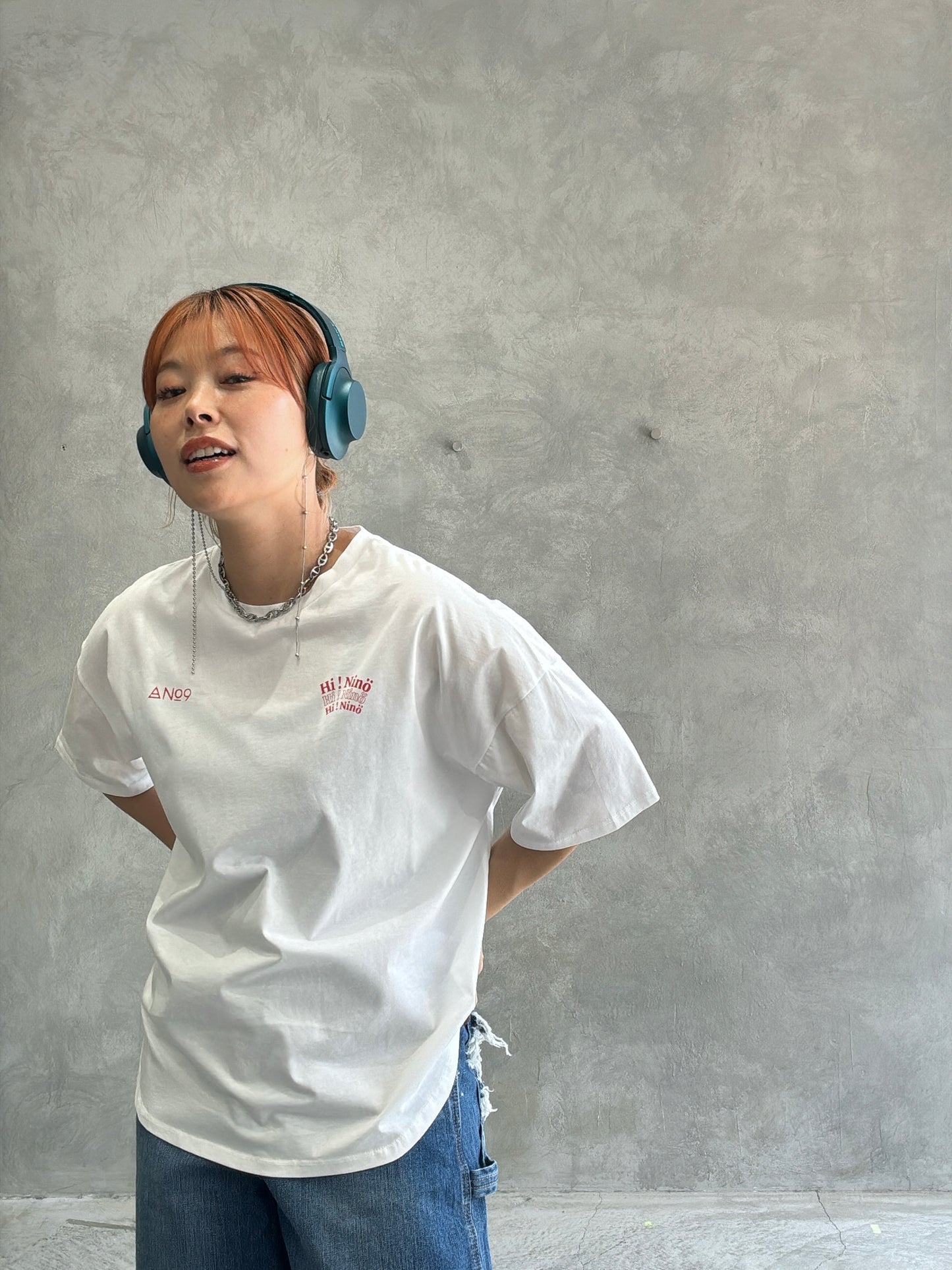 受付終了【予約販売】”Hi Ninö” オリジナルドライタッチコットンTシャツ／No.9-the Nines-