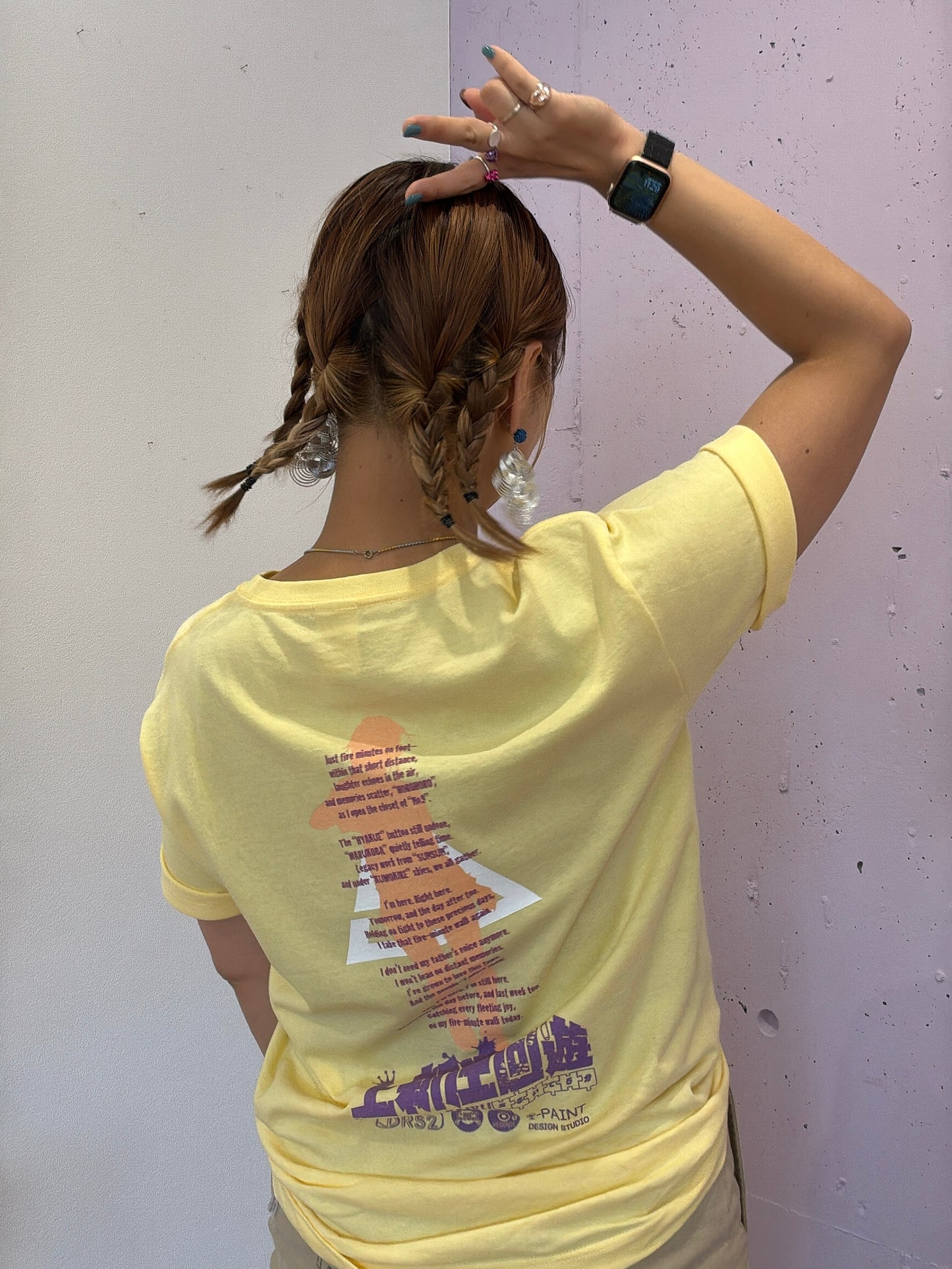受付終了✴︎【先行予約】DRS2×No.9 コラボTシャツ／SUNSUN＆No.9／イエロー×パープル