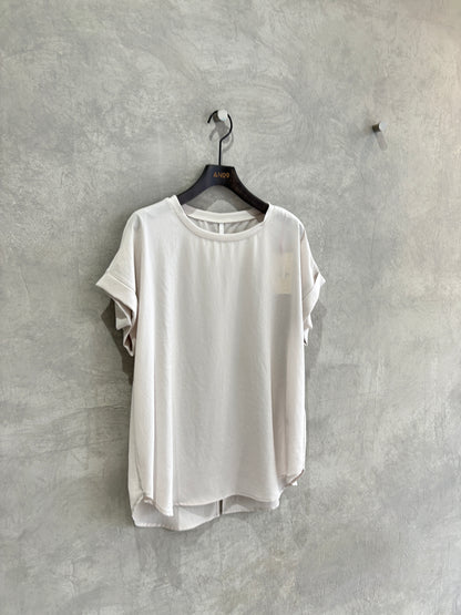 ストレッチシフォンシンプルブラウス／Dignite collier