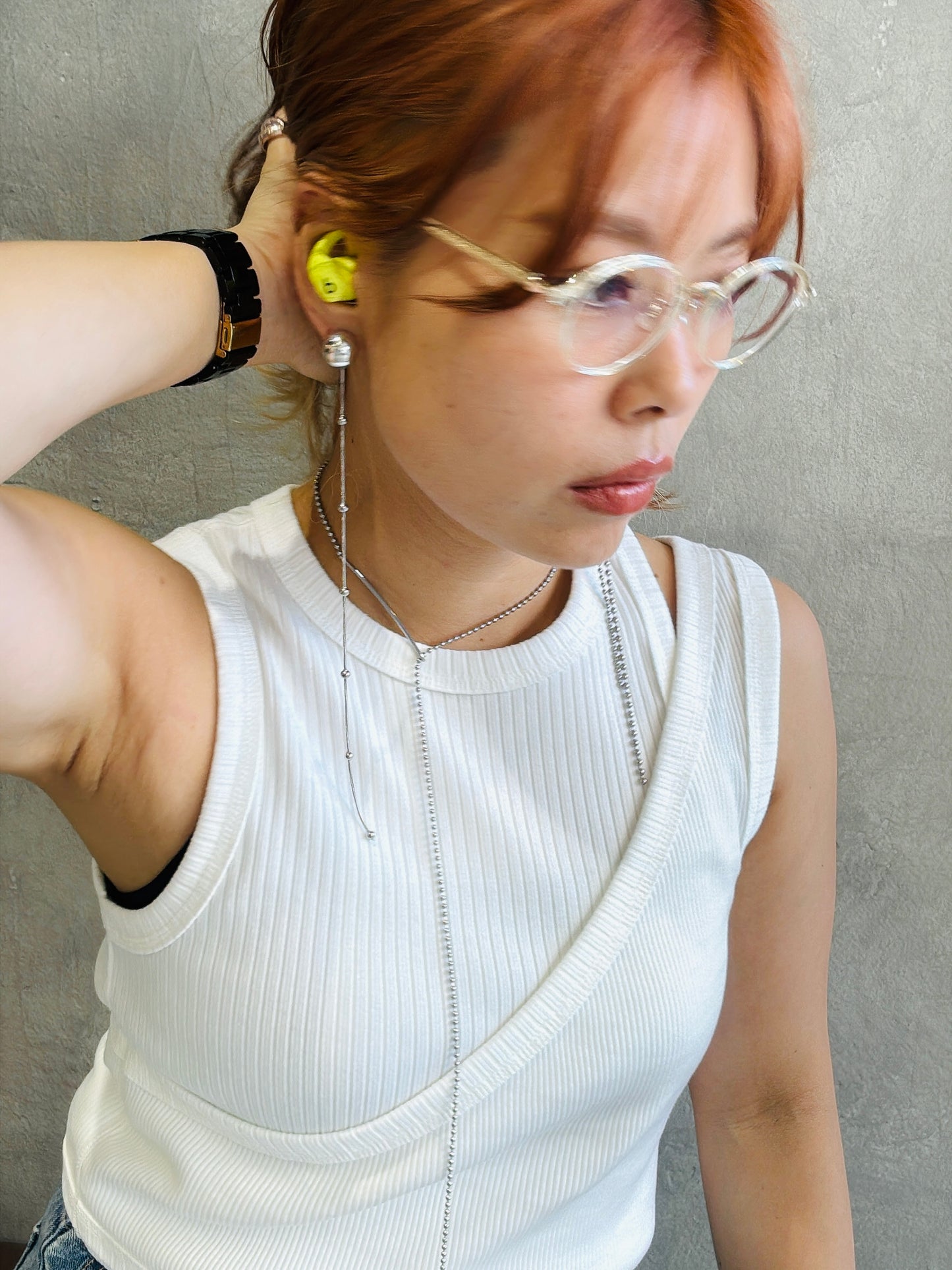 【復刻】ロングピアス(スネーク×ボール)