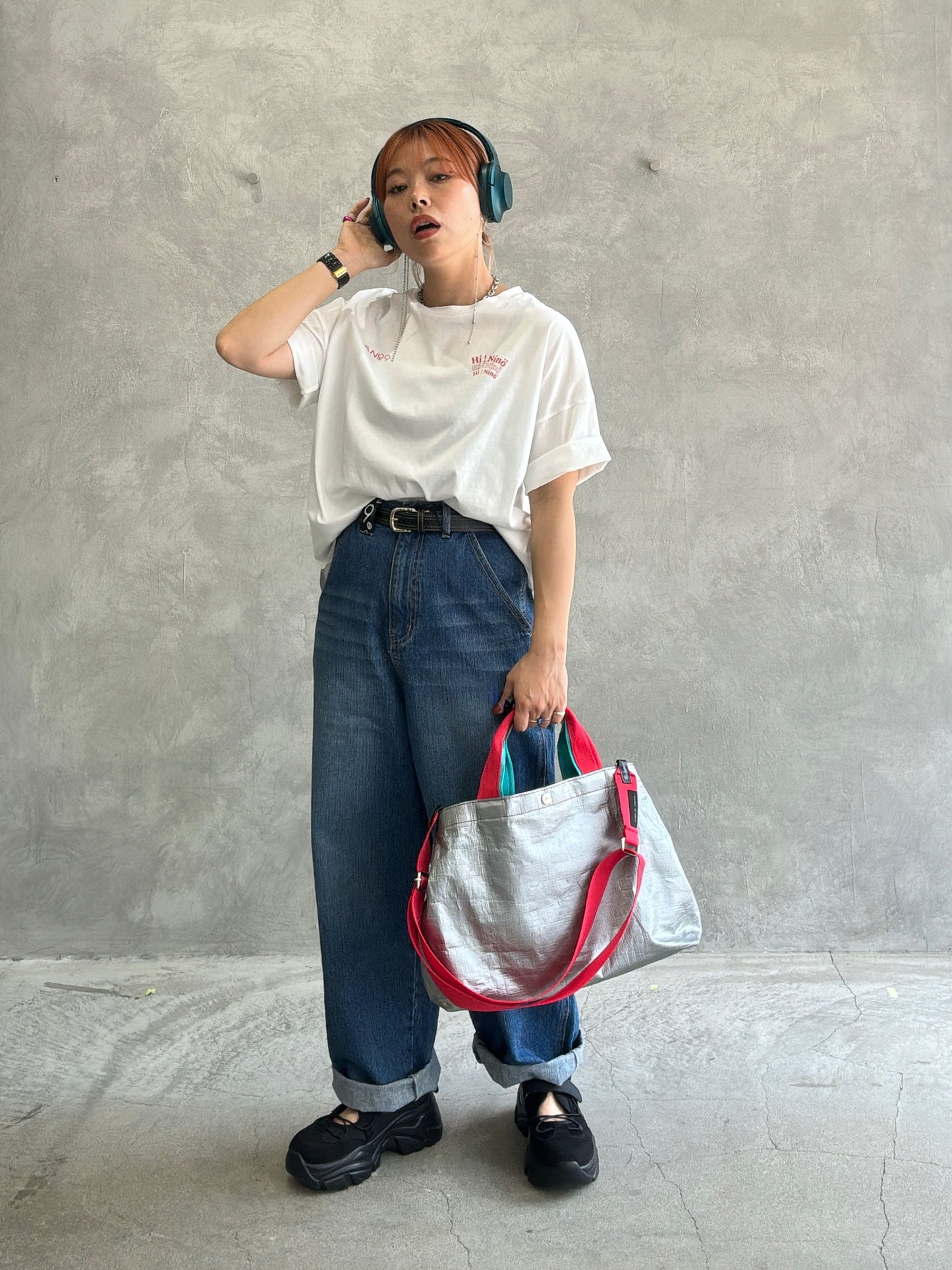 受付終了【予約販売】”Hi Ninö” オリジナルドライタッチコットンTシャツ／No.9-the Nines-