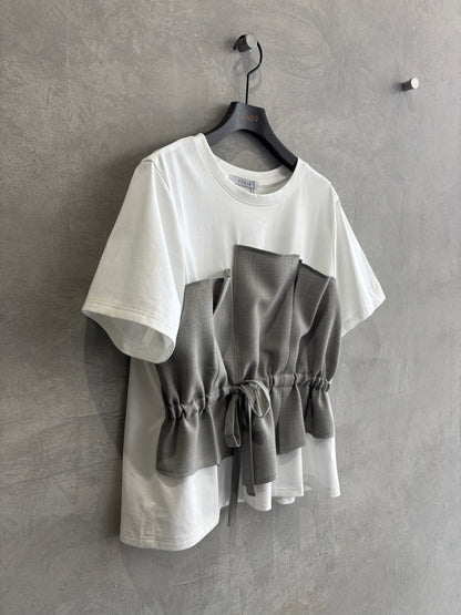 ビスチェレイヤードTシャツ／trois