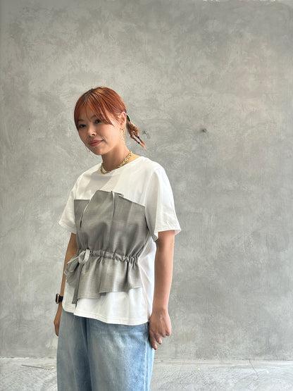 ビスチェレイヤードTシャツ／trois