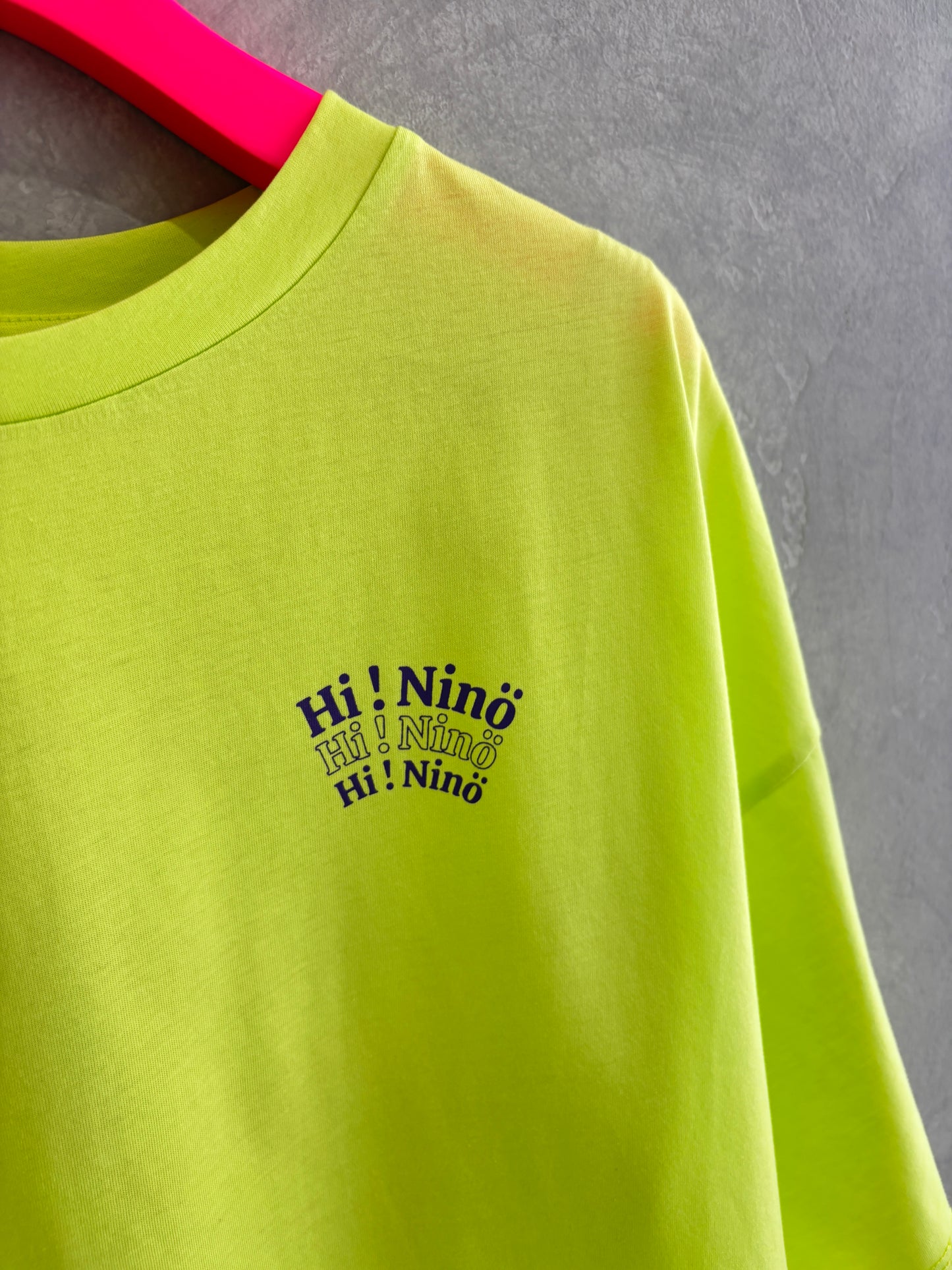 受付終了【予約販売】”Hi Ninö” オリジナルドライタッチコットンTシャツ／No.9-the Nines-