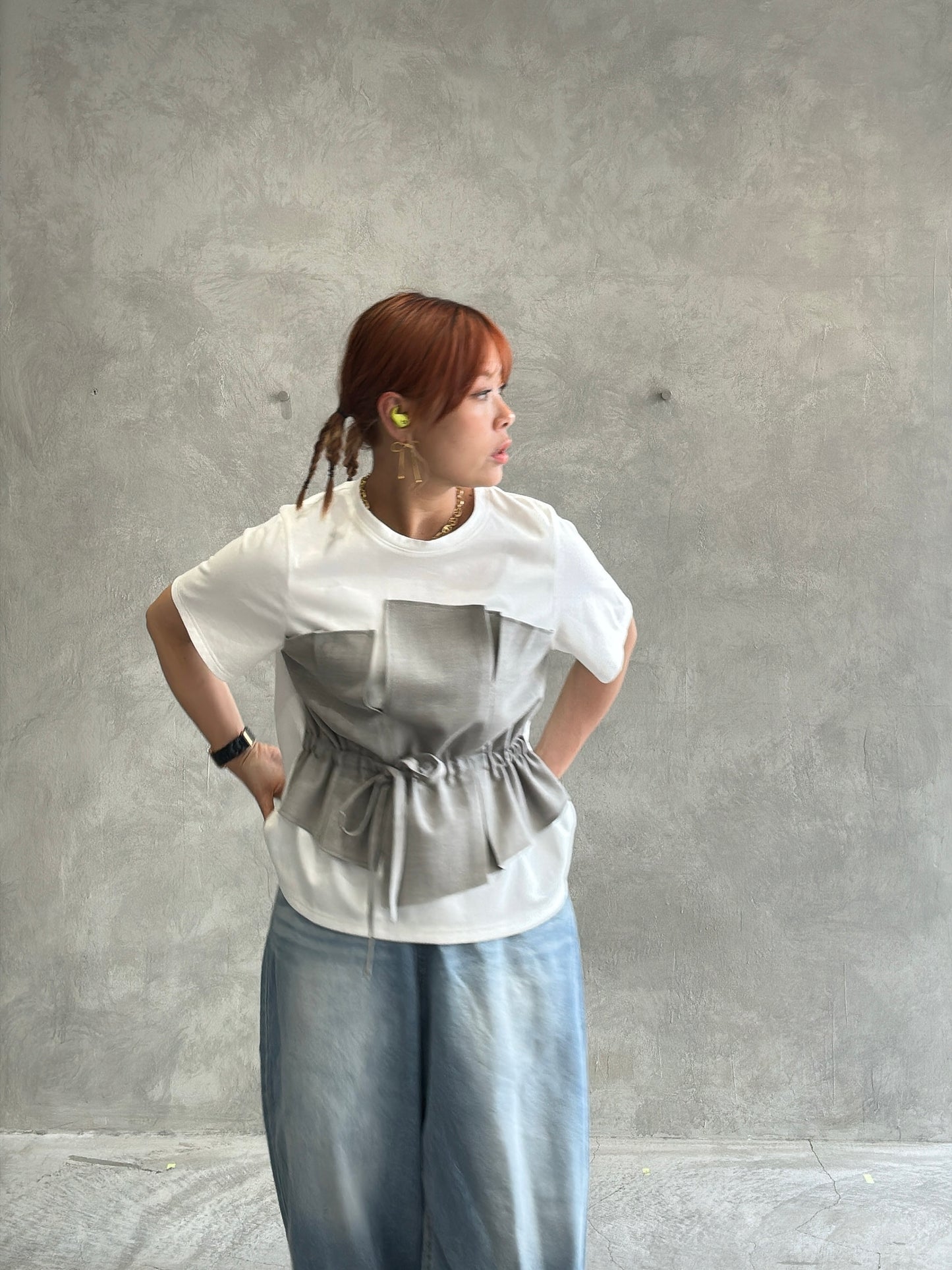 ビスチェレイヤードTシャツ／trois
