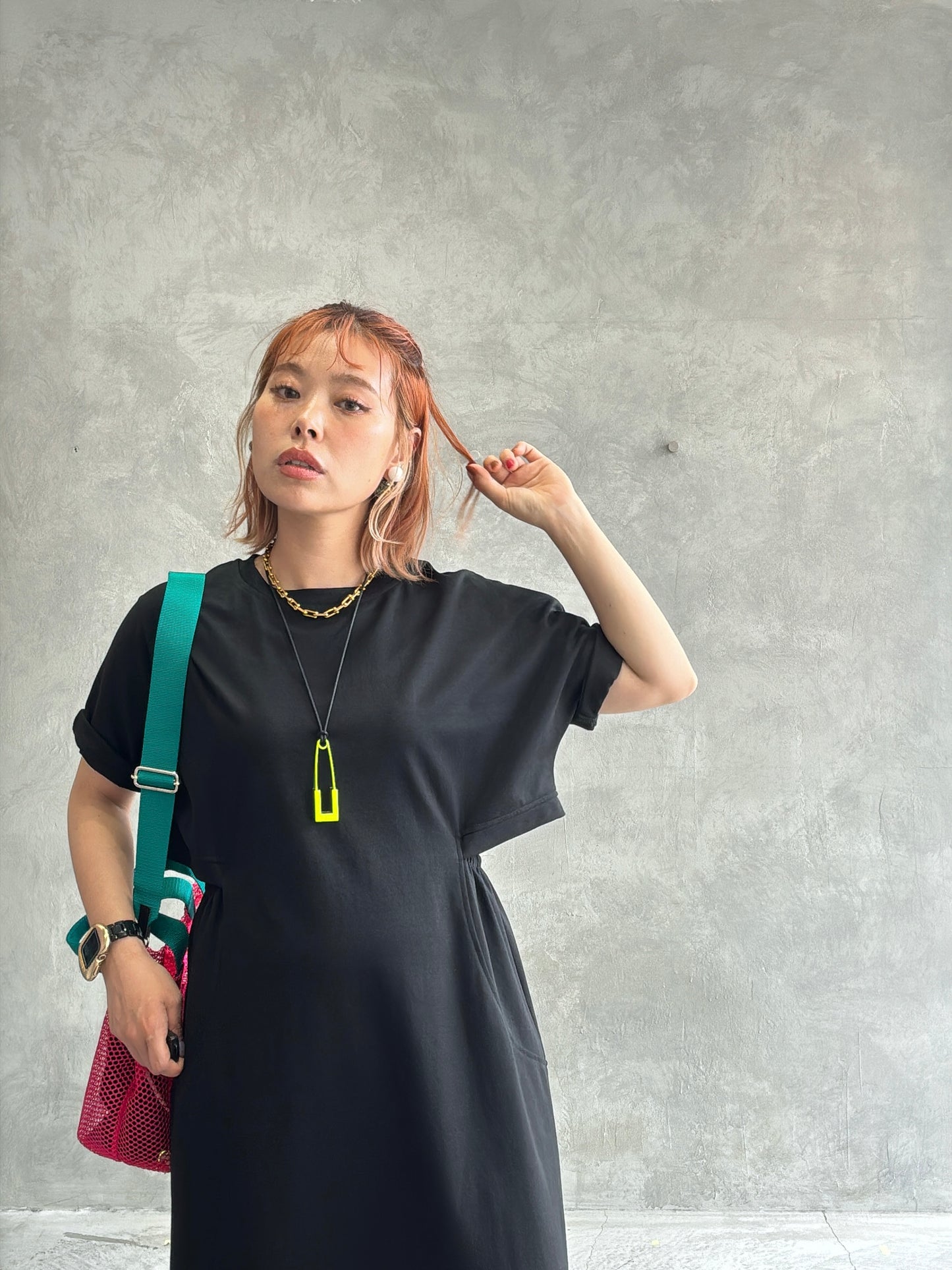 ウエストカッティングワンピース／Dignite collier