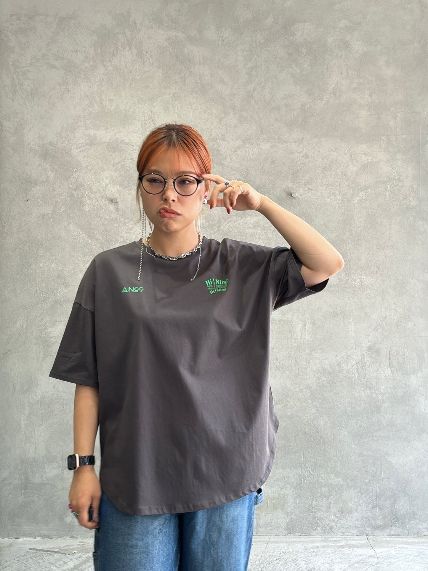 受付終了【予約販売】”Hi Ninö” オリジナルドライタッチコットンTシャツ／No.9-the Nines-