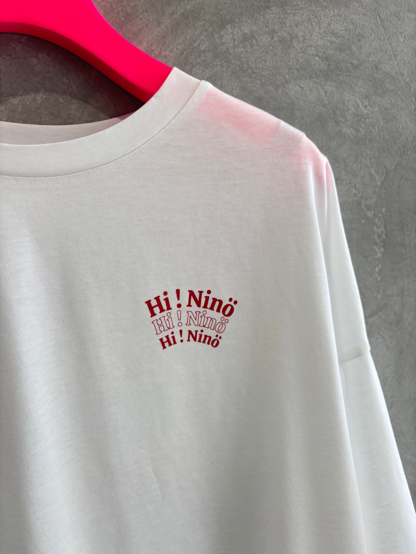受付終了【予約販売】”Hi Ninö” オリジナルドライタッチコットンTシャツ／No.9-the Nines-