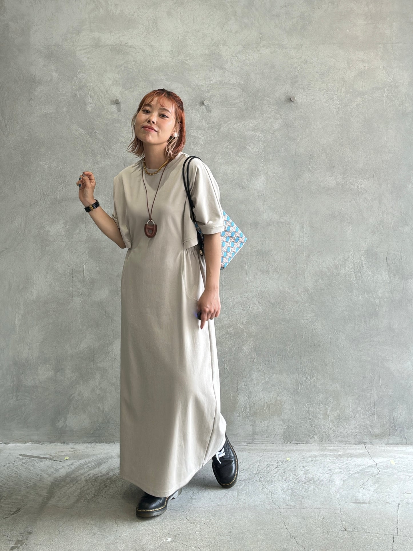 ウエストカッティングワンピース／Dignite collier