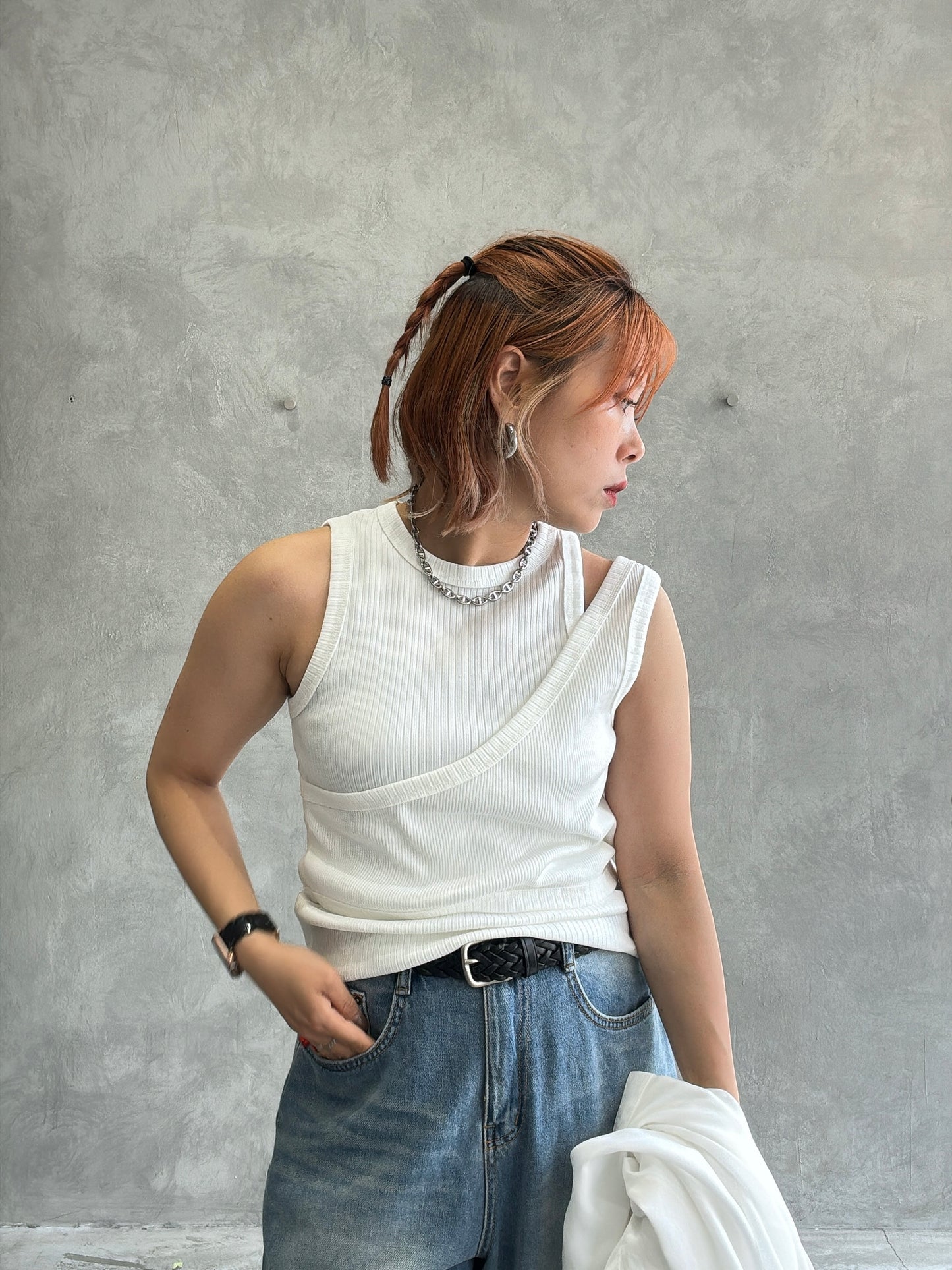 レイヤードノースリーブ／Dignite collier