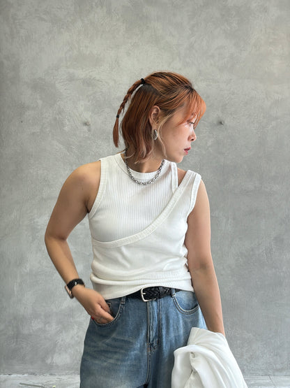 レイヤードノースリーブ／Dignite collier