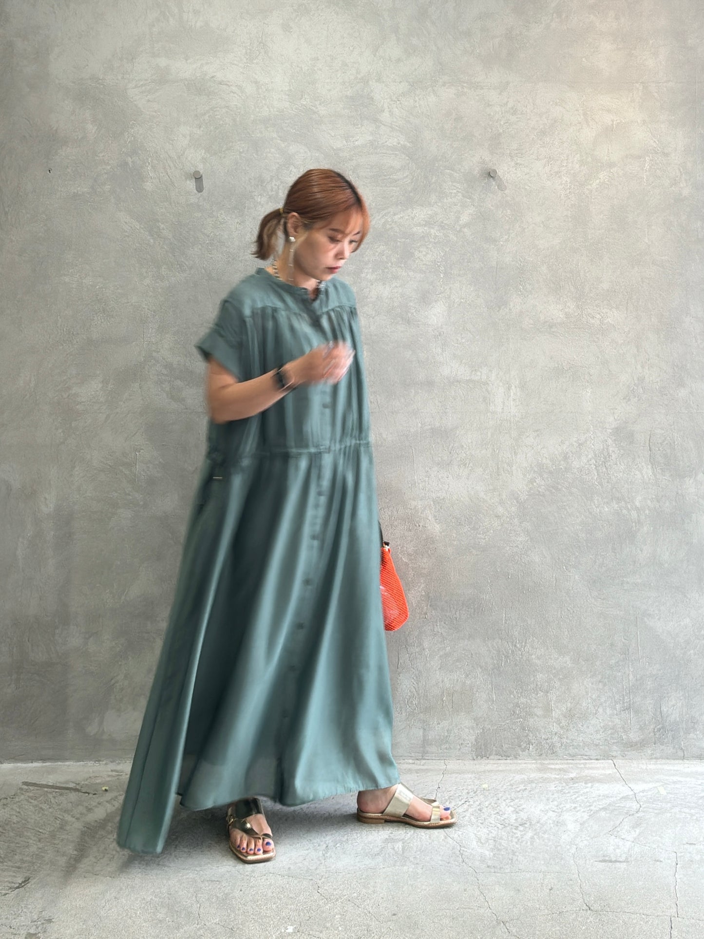 バンドカラーワンピ／Anna Kerry