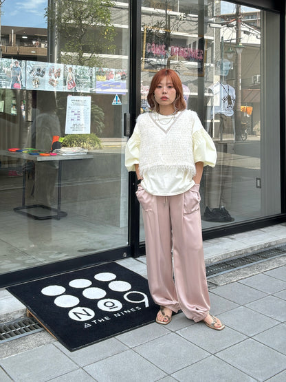 パフスリーブデザインTシャツ