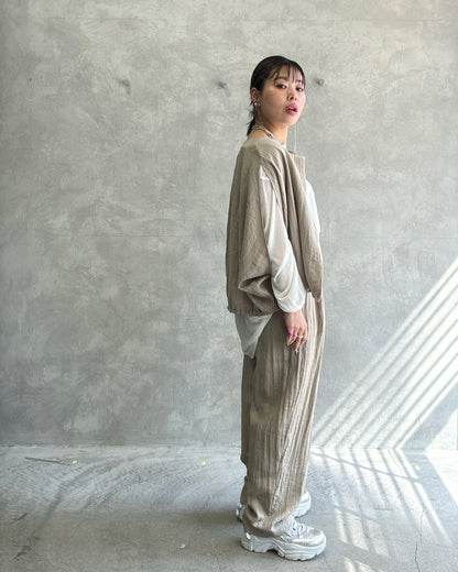リネンライクバルーンパンツ／ANNA KERRY