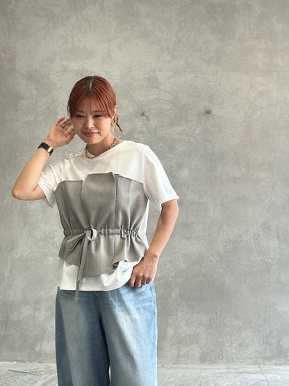 ビスチェレイヤードTシャツ／trois