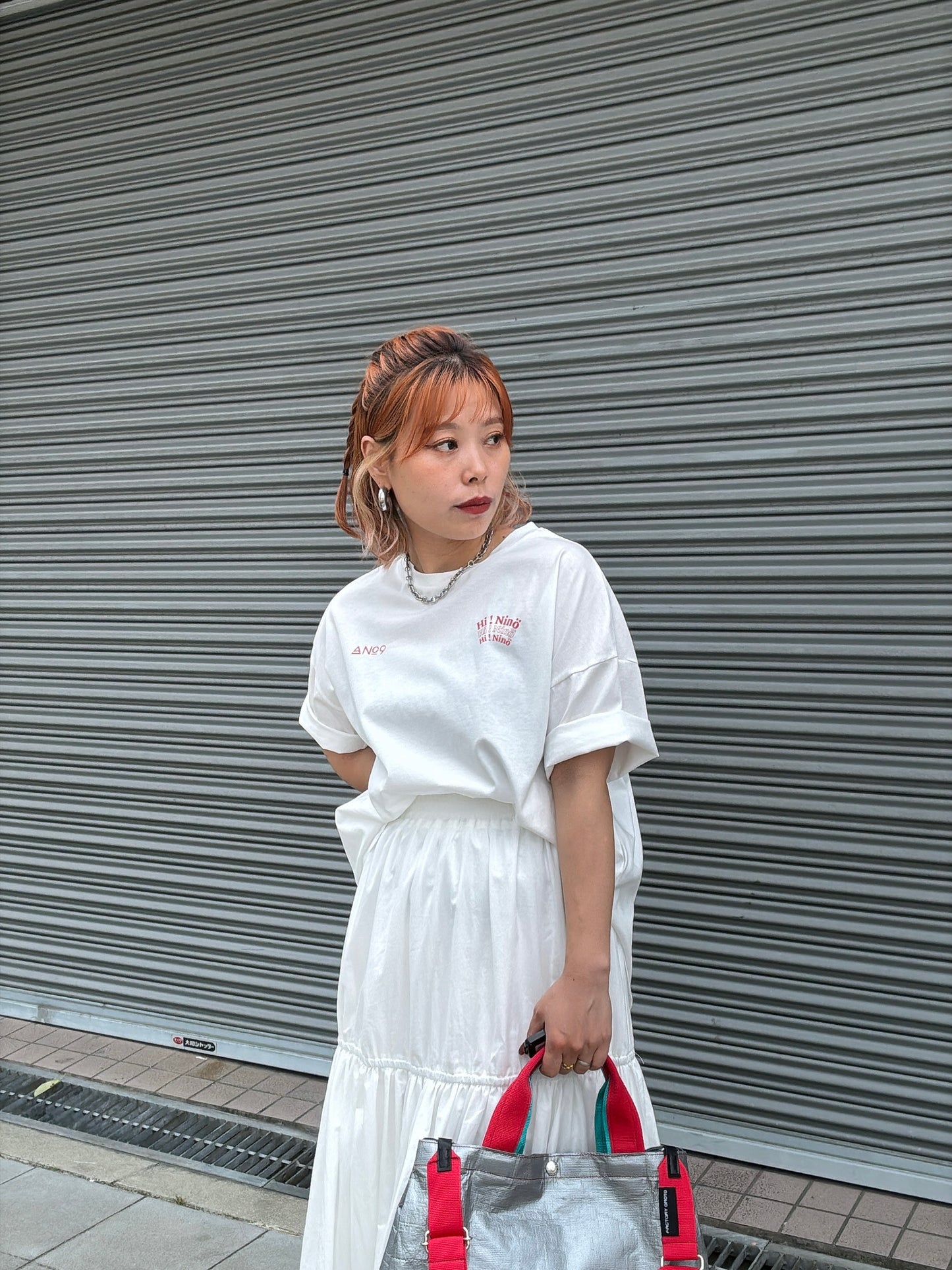 受付終了【予約販売】”Hi Ninö” オリジナルドライタッチコットンTシャツ／No.9-the Nines-